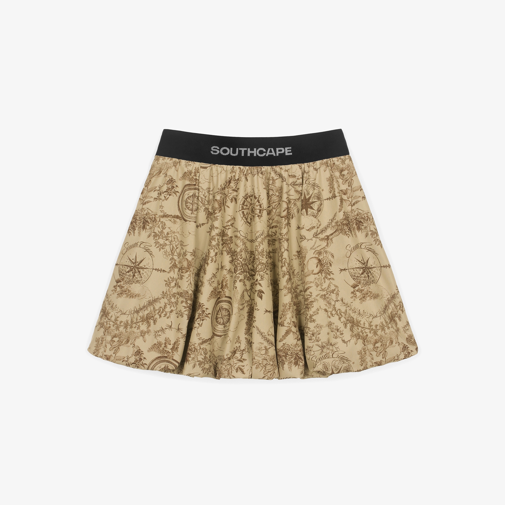 여성 사우스크로스 볼륨 플레어 스커트_라이트 베이지