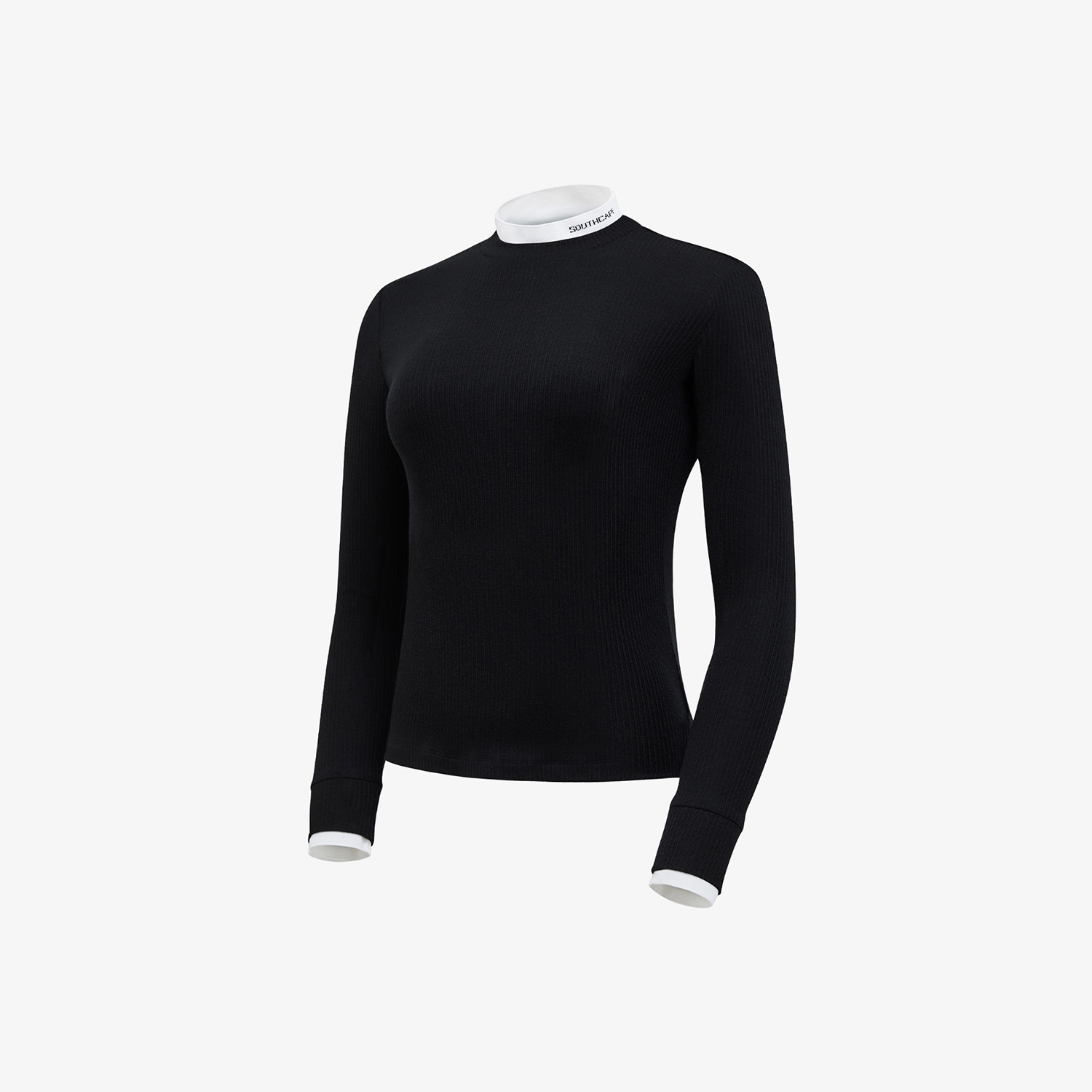 사우스케이프 여성 배색 베이스 레이어_블랙