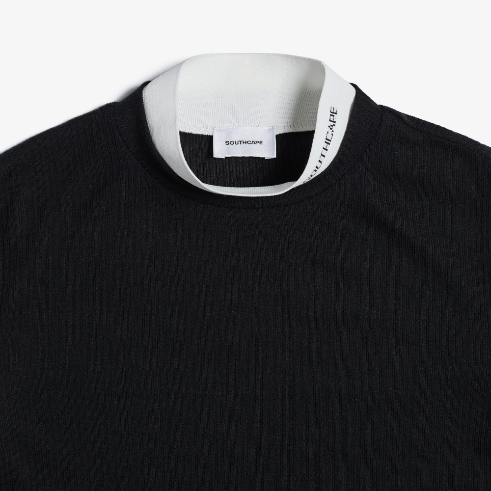 사우스케이프 여성 배색 베이스 레이어_블랙