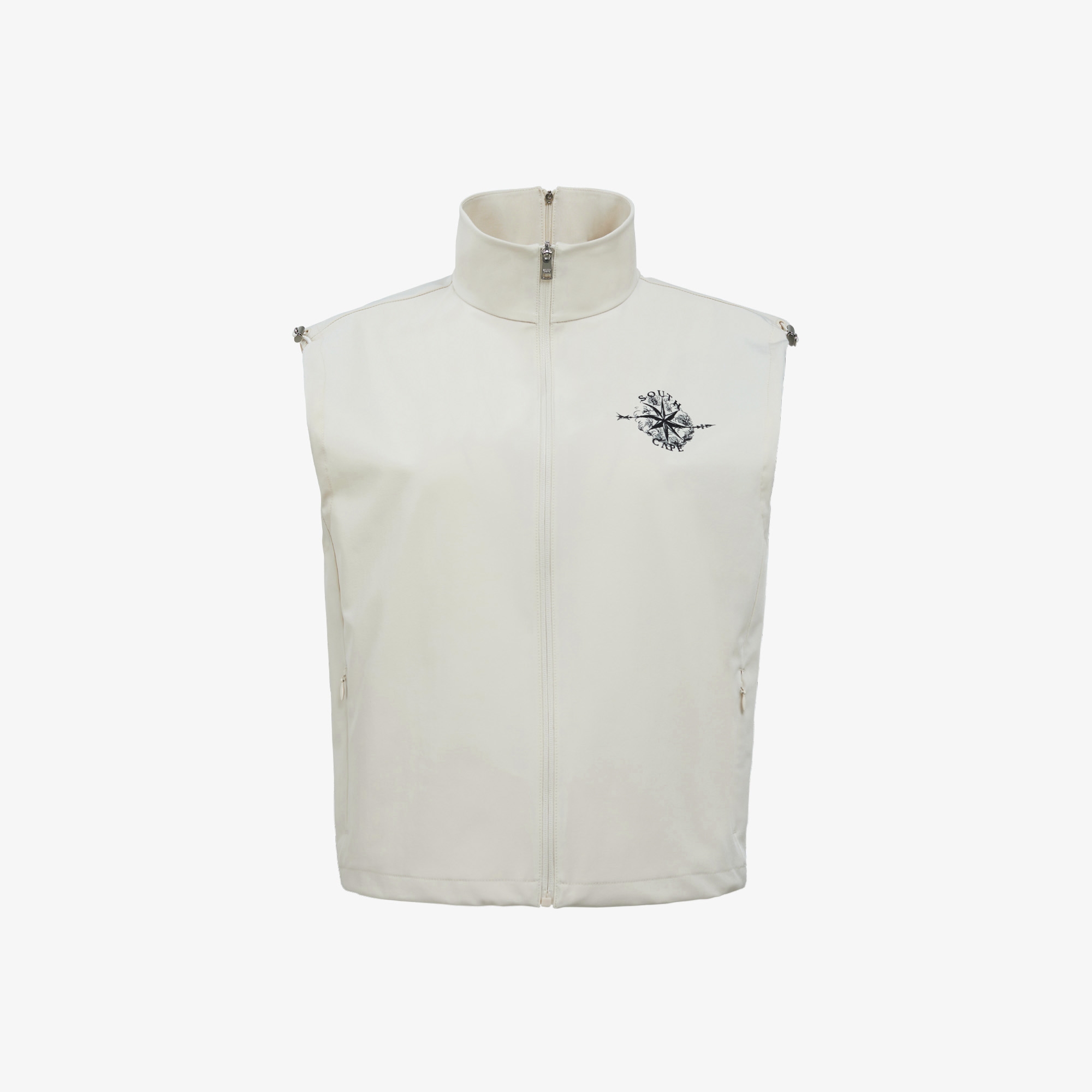 여성 사우스크로스 우븐 투웨이 베스트_라이트 베이지