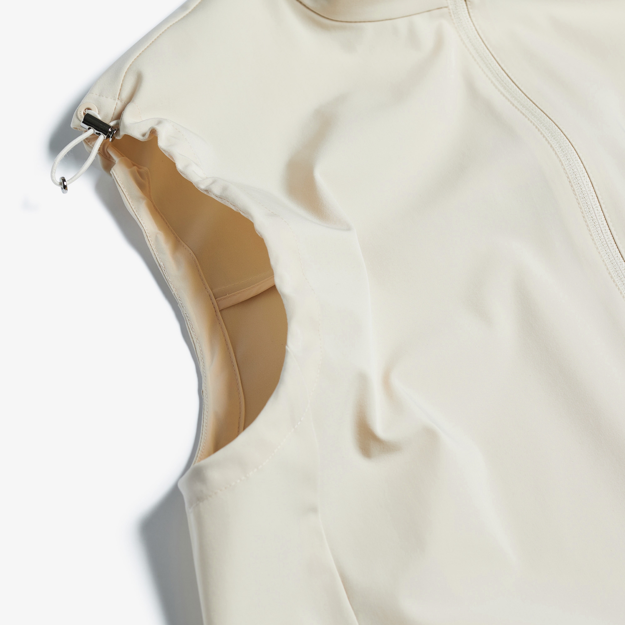 여성 사우스크로스 우븐 투웨이 베스트_라이트 베이지