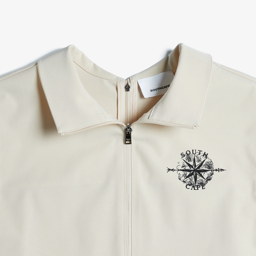 여성 사우스크로스 우븐 투웨이 베스트_라이트 베이지