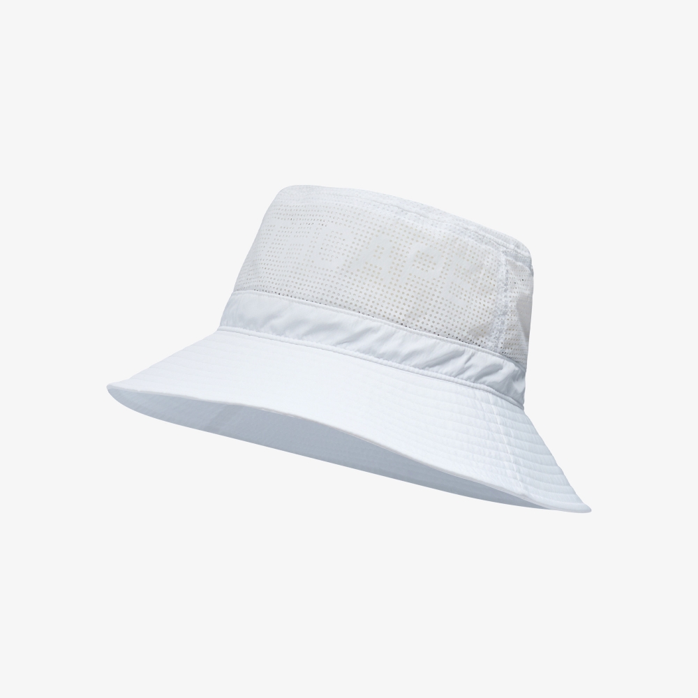 사우스케이프 남성 볼란테 펀칭 버킷햇_화이트