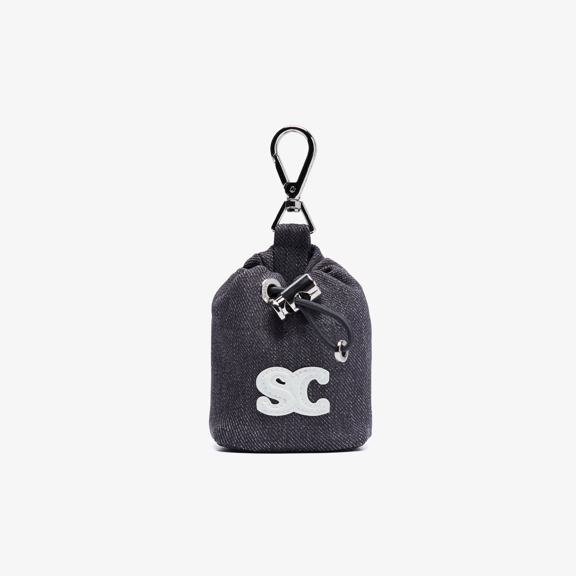 사우스케이프 여성 SC 가죽 와펜 볼 파우치_그레이