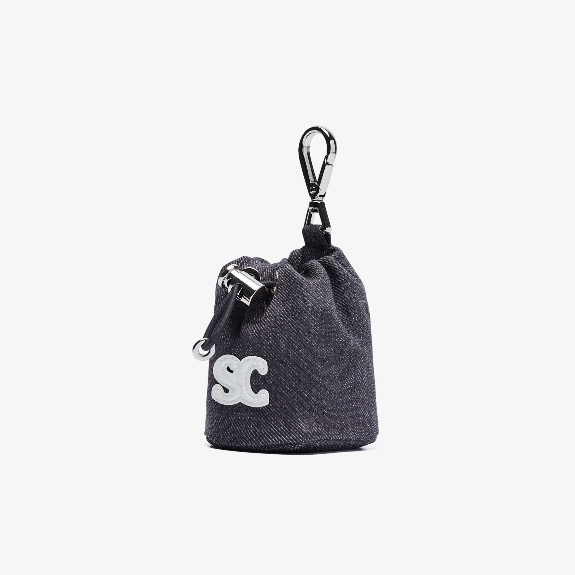 사우스케이프 여성 SC 가죽 와펜 볼 파우치_그레이