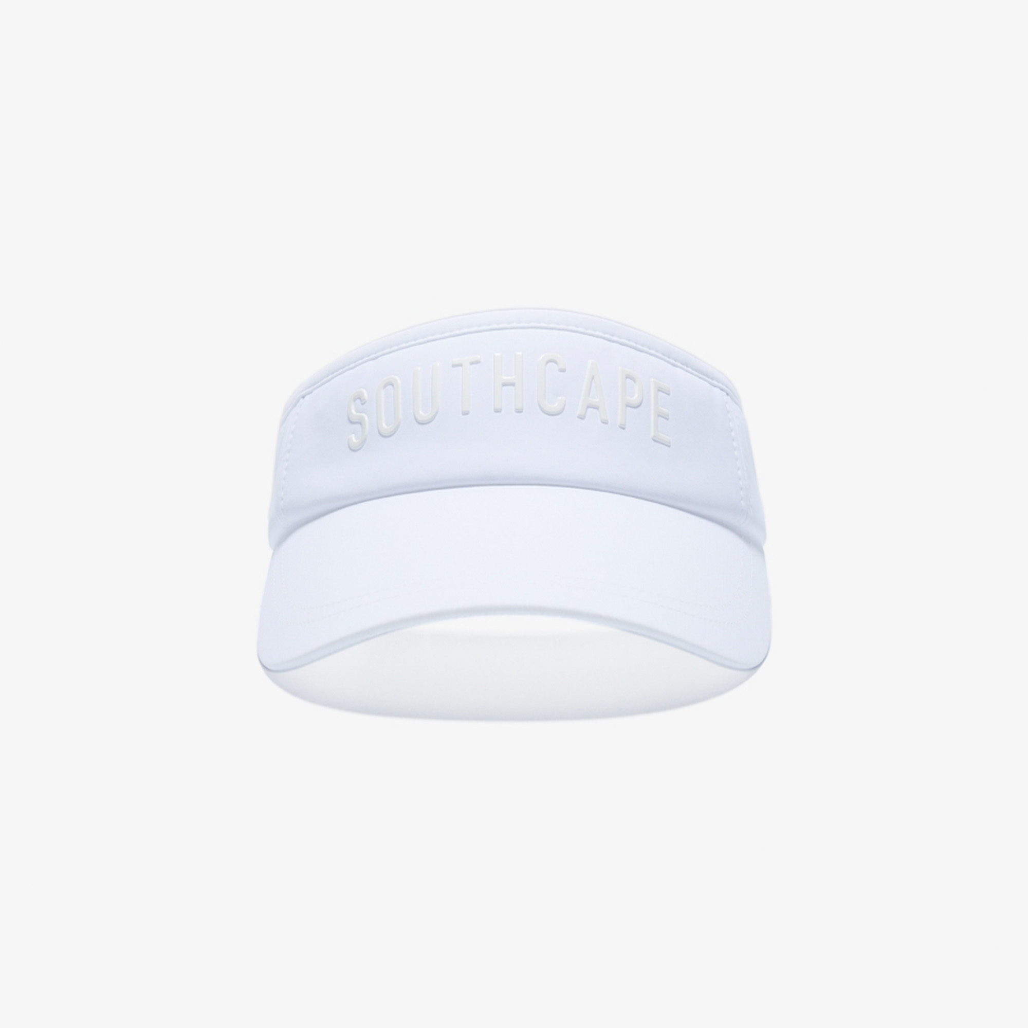 사우스케이프 여성 로고 레터링 바이저_화이트