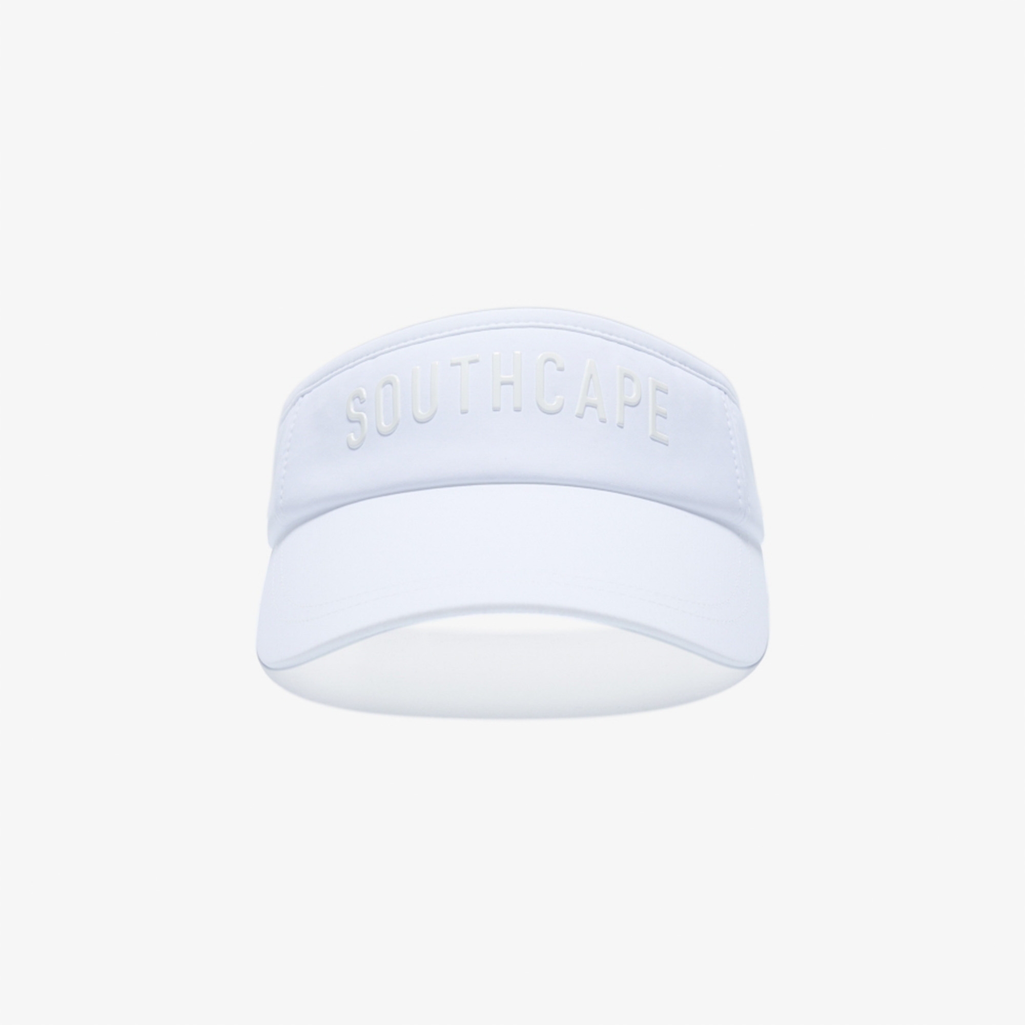 사우스케이프 여성 로고 레터링 바이저_화이트