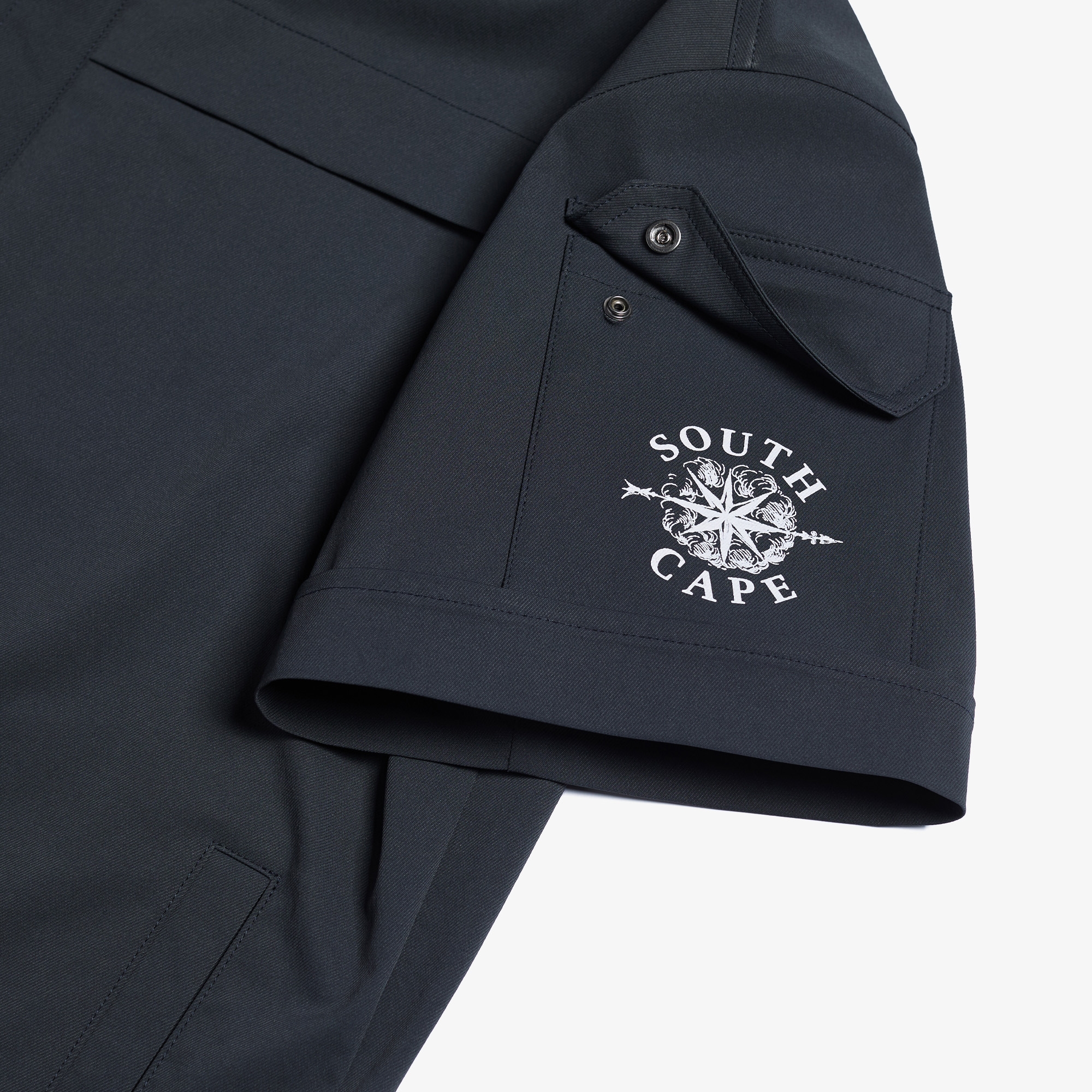 남성 사우스크로스 카고 포켓 우븐 셔츠_다크 네이비