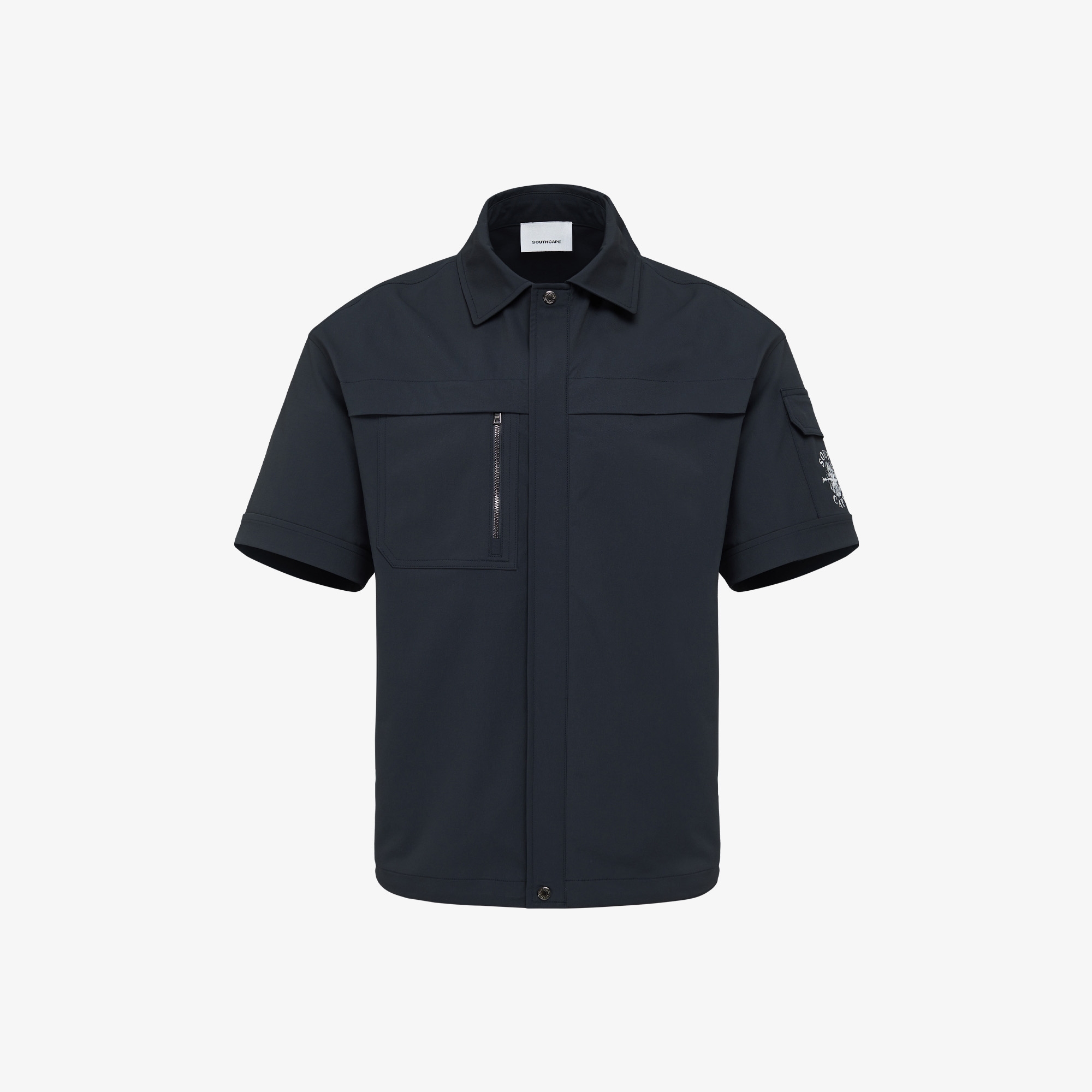 남성 사우스크로스 카고 포켓 우븐 셔츠_다크 네이비