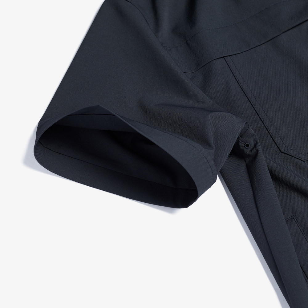 남성 사우스크로스 카고 포켓 우븐 셔츠_다크 네이비