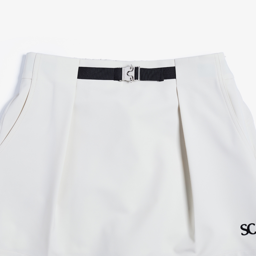 사우스케이프 여성 SC 로고 스커트_크림
