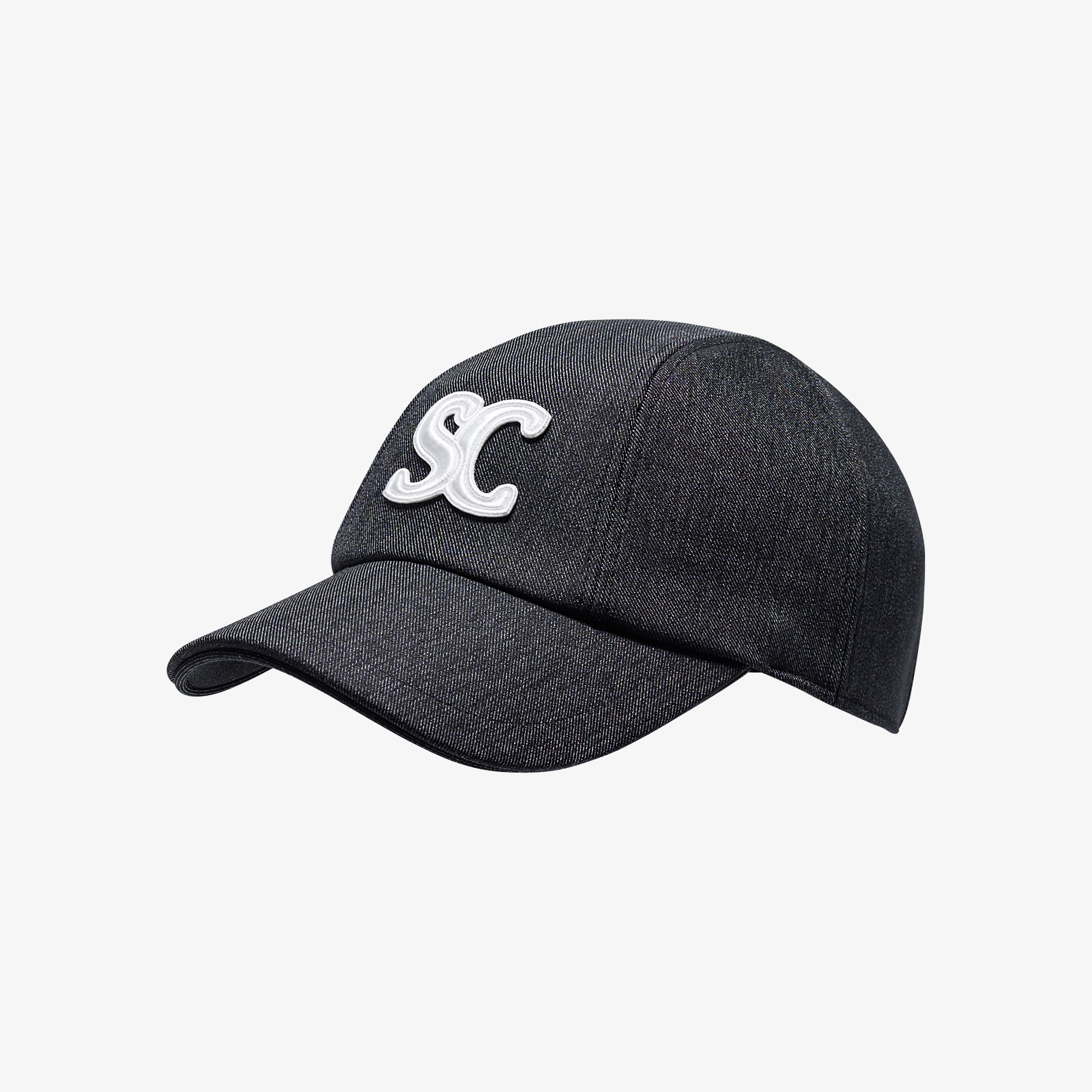 사우스케이프 여성 SC 로고 데님 볼 캡_블랙