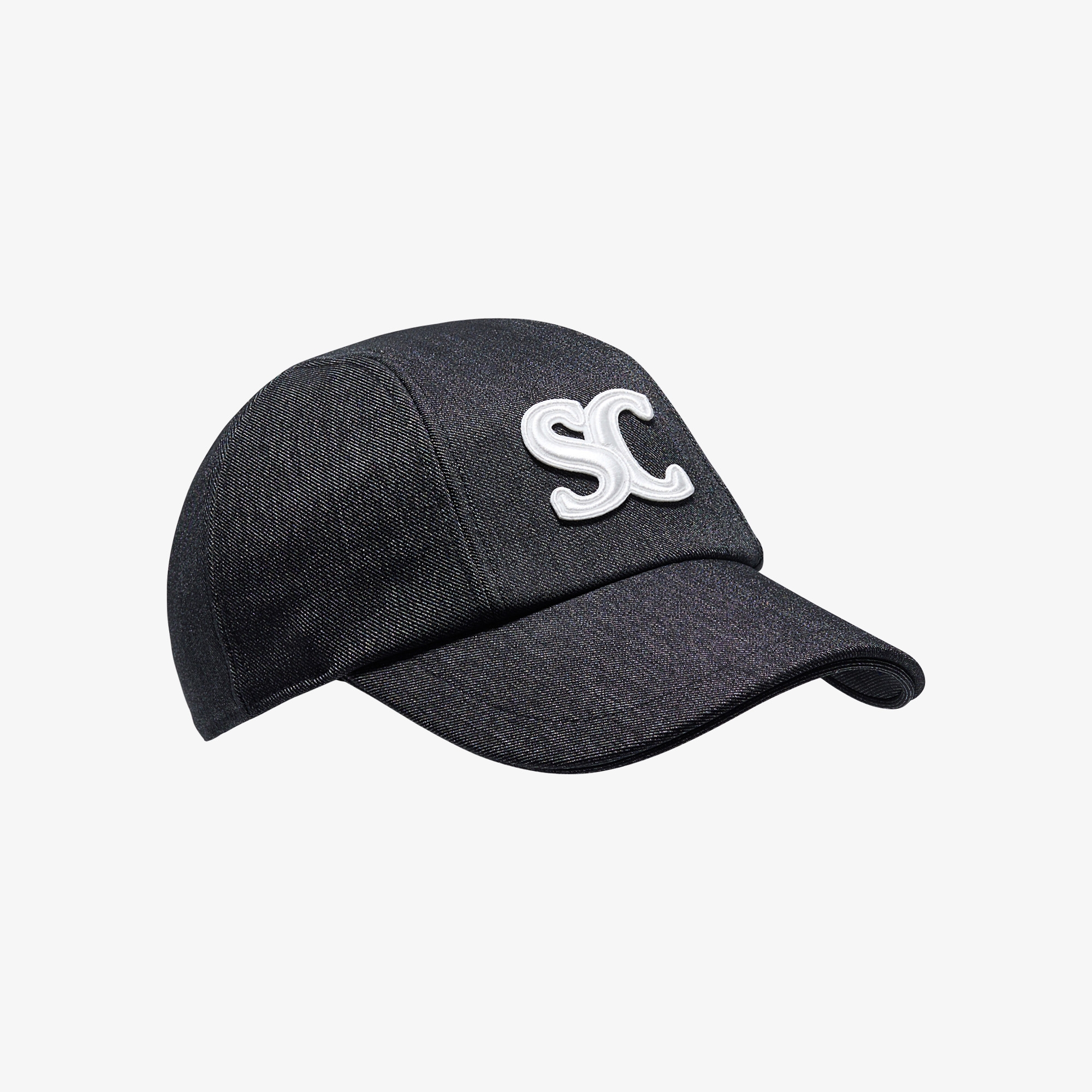 사우스케이프 여성 SC 로고 데님 볼 캡_블랙