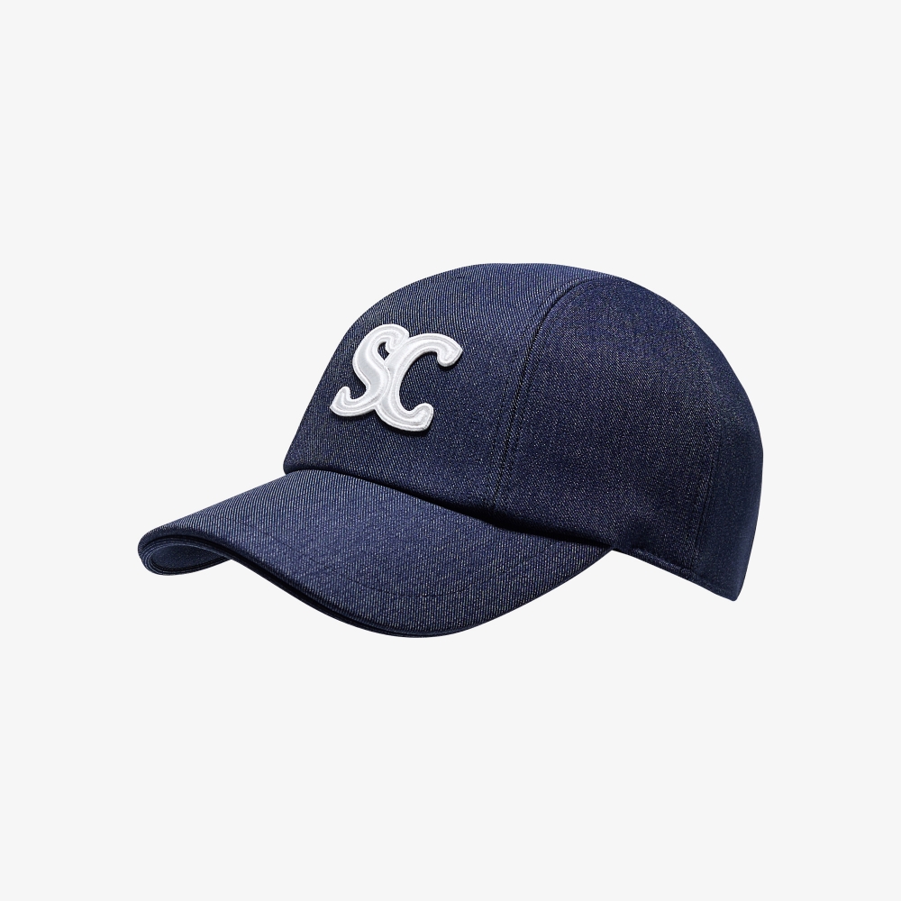 사우스케이프 여성 SC 로고 데님 볼 캡_다크 네이비