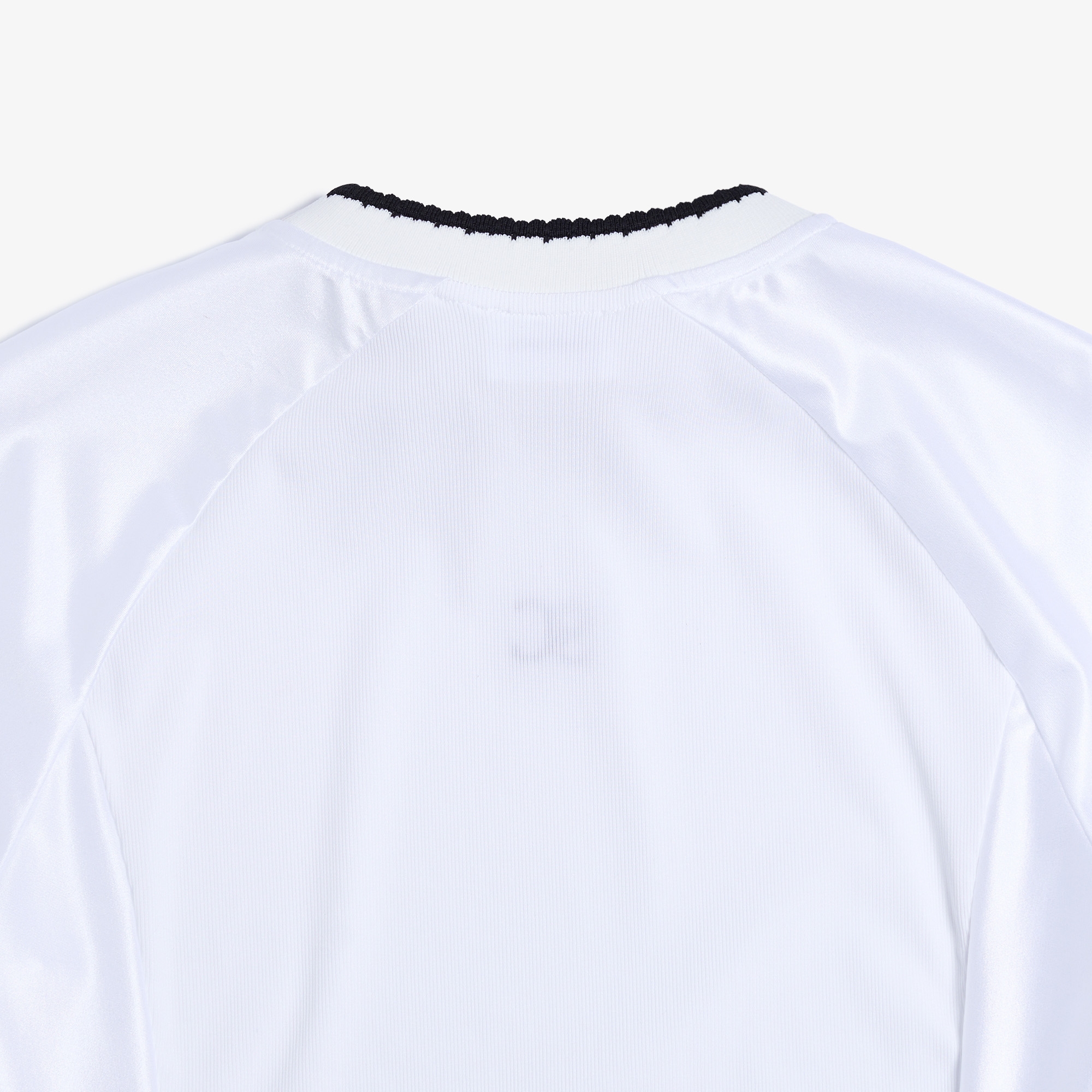 사우스케이프 여성 샤이닝 배색 티셔츠_화이트