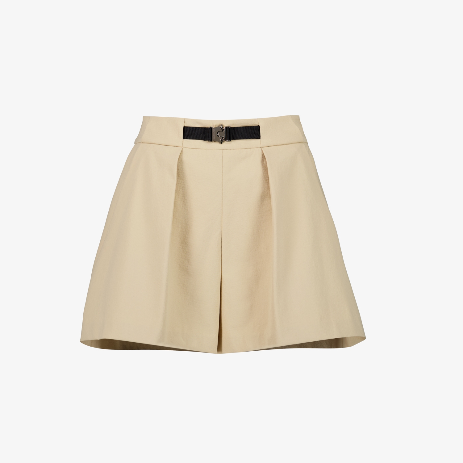 여성 사우스크로스 스커트 실루엣 벨트 숏팬츠_베이지
