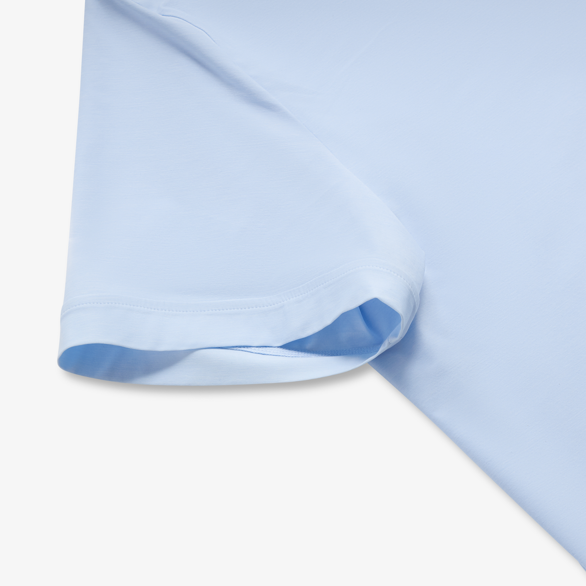 사우스케이프 남성 16 로고 오픈 카라 셔츠_라이트 블루