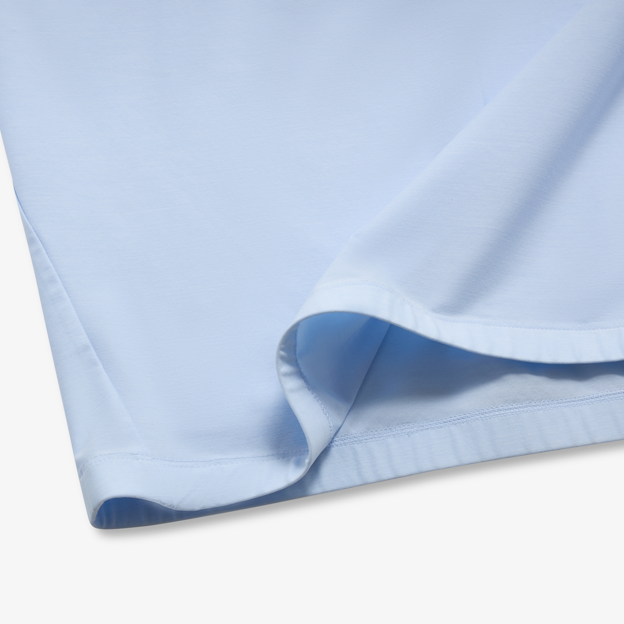 사우스케이프 남성 16 로고 오픈 카라 셔츠_라이트 블루