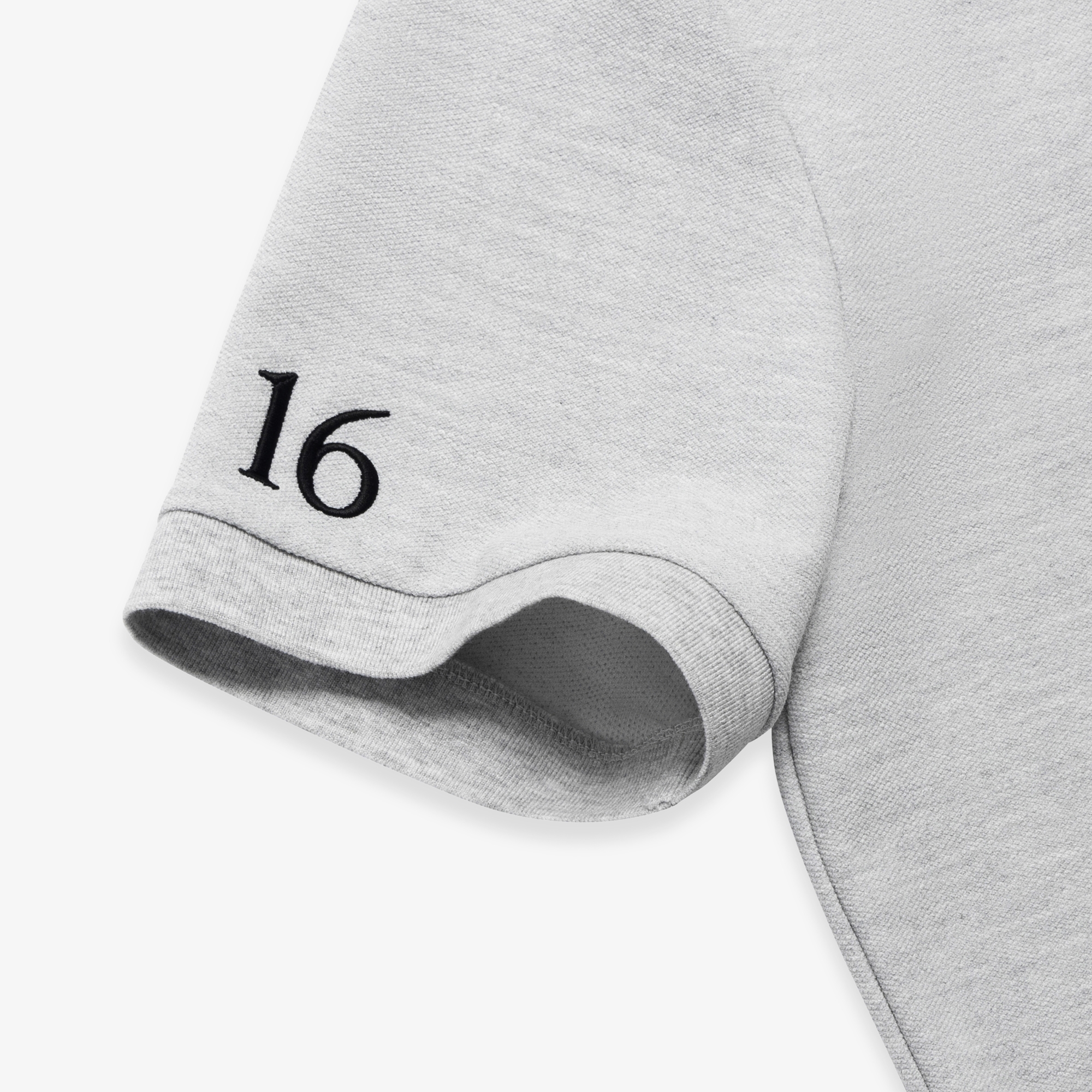 사우스케이프 남성 플로럴 카라 티셔츠_라이트 그레이