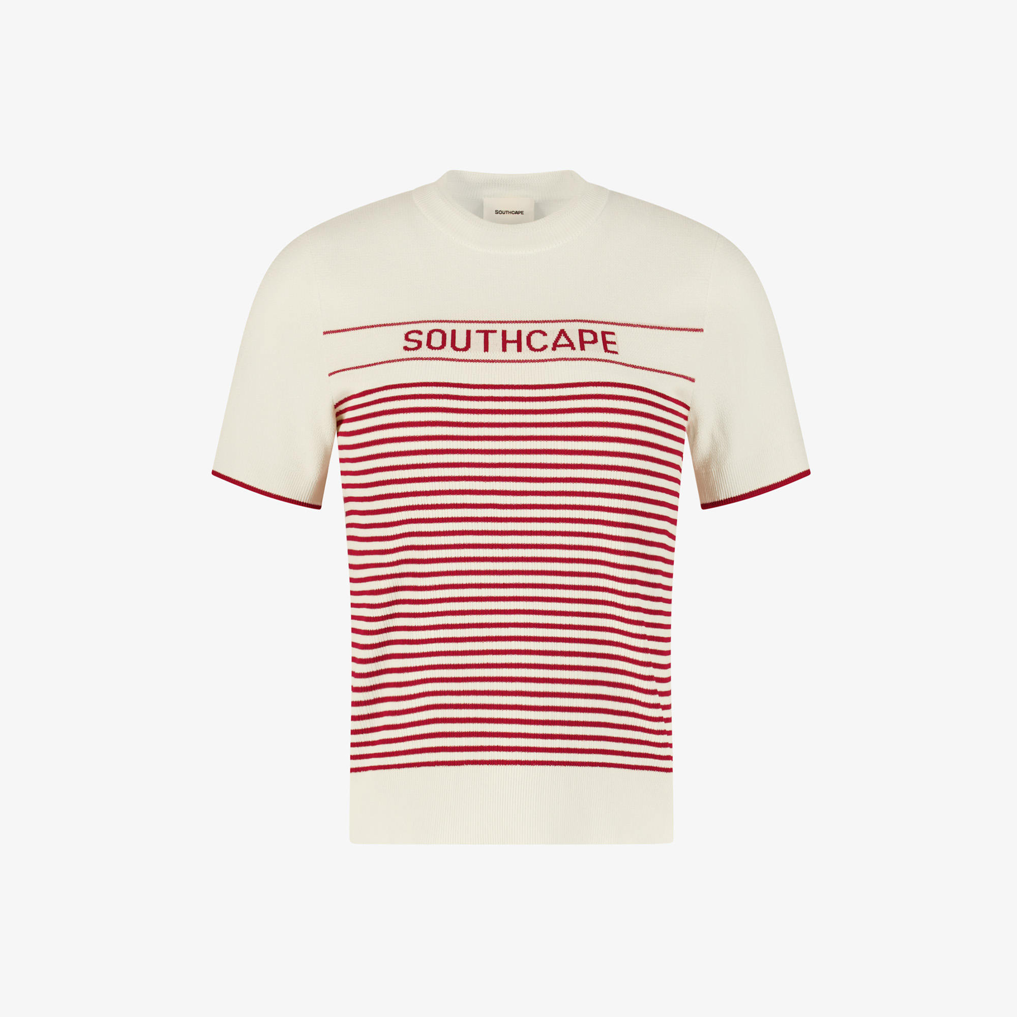 사우스케이프 여성 스트라이프 니트_크림