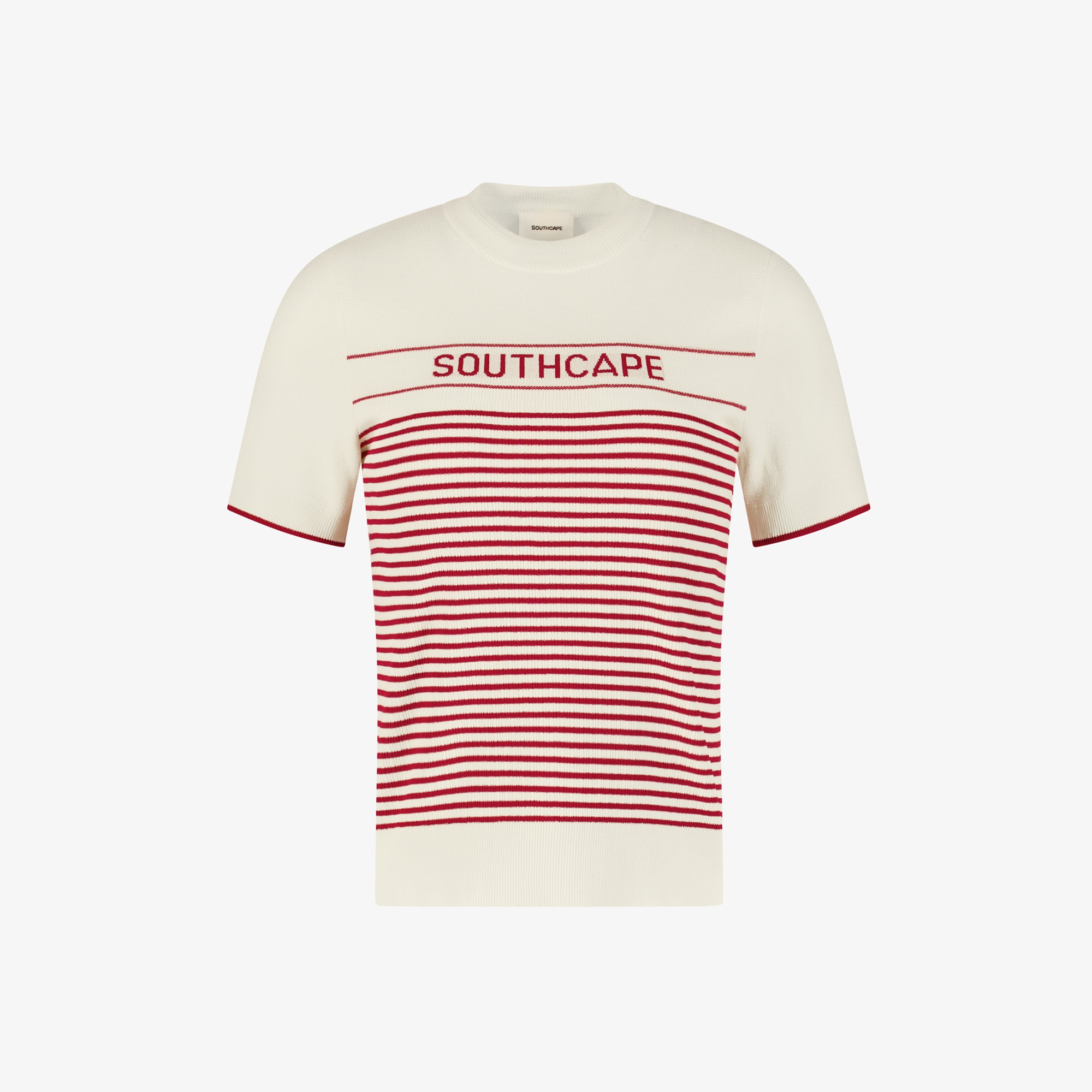 사우스케이프 여성 스트라이프 니트_크림