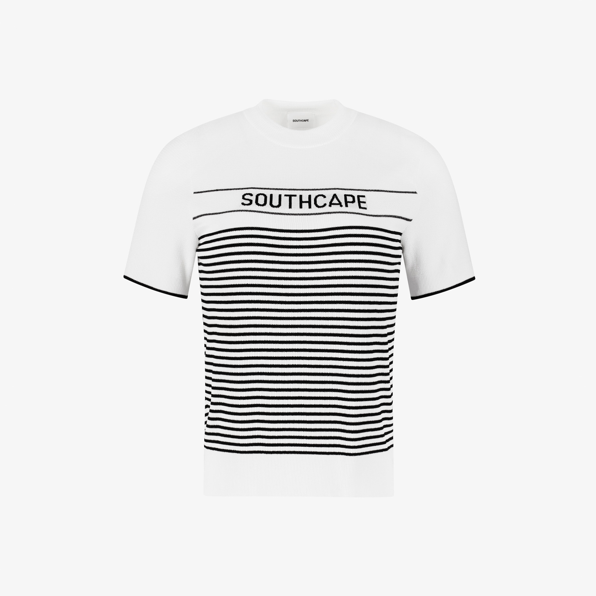 사우스케이프 여성 스트라이프 니트_화이트