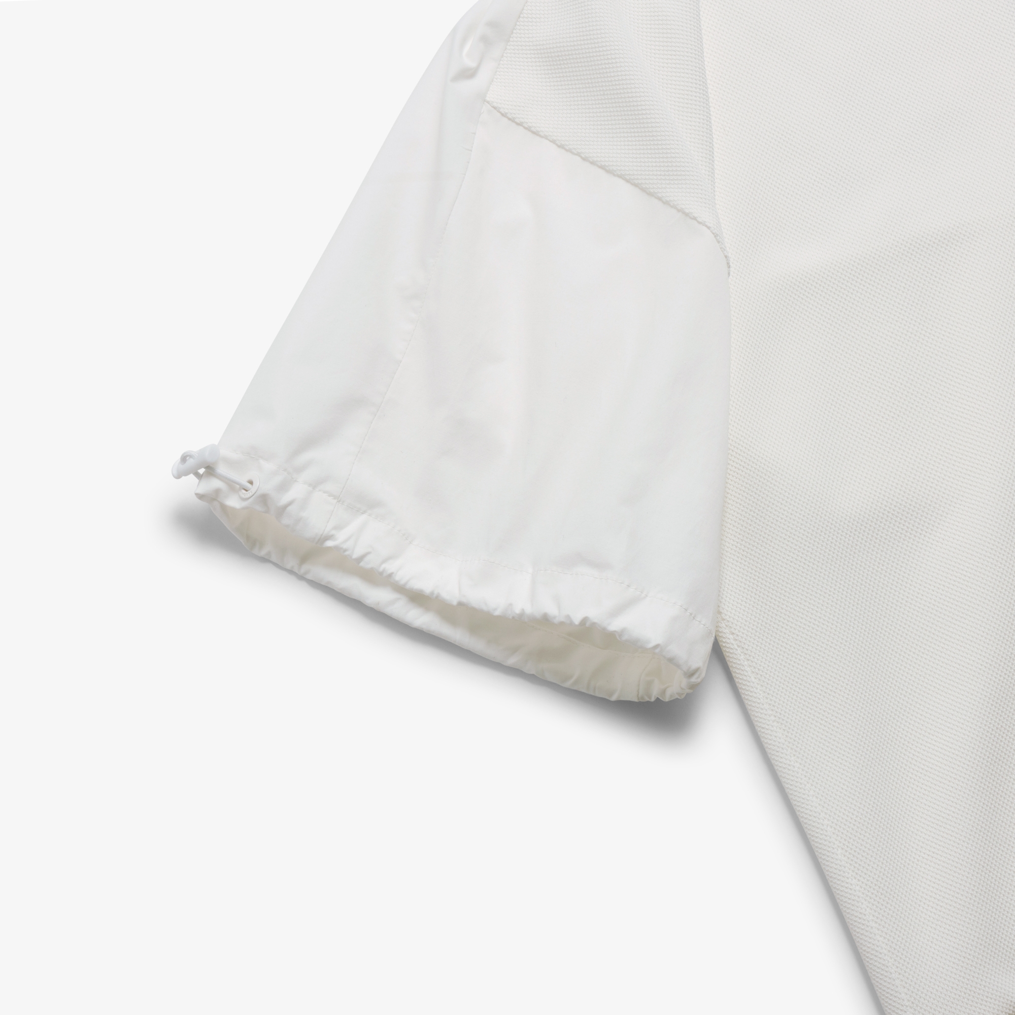 사우스케이프 여성 레이어드 넥 라인 라운드 티셔츠_화이트