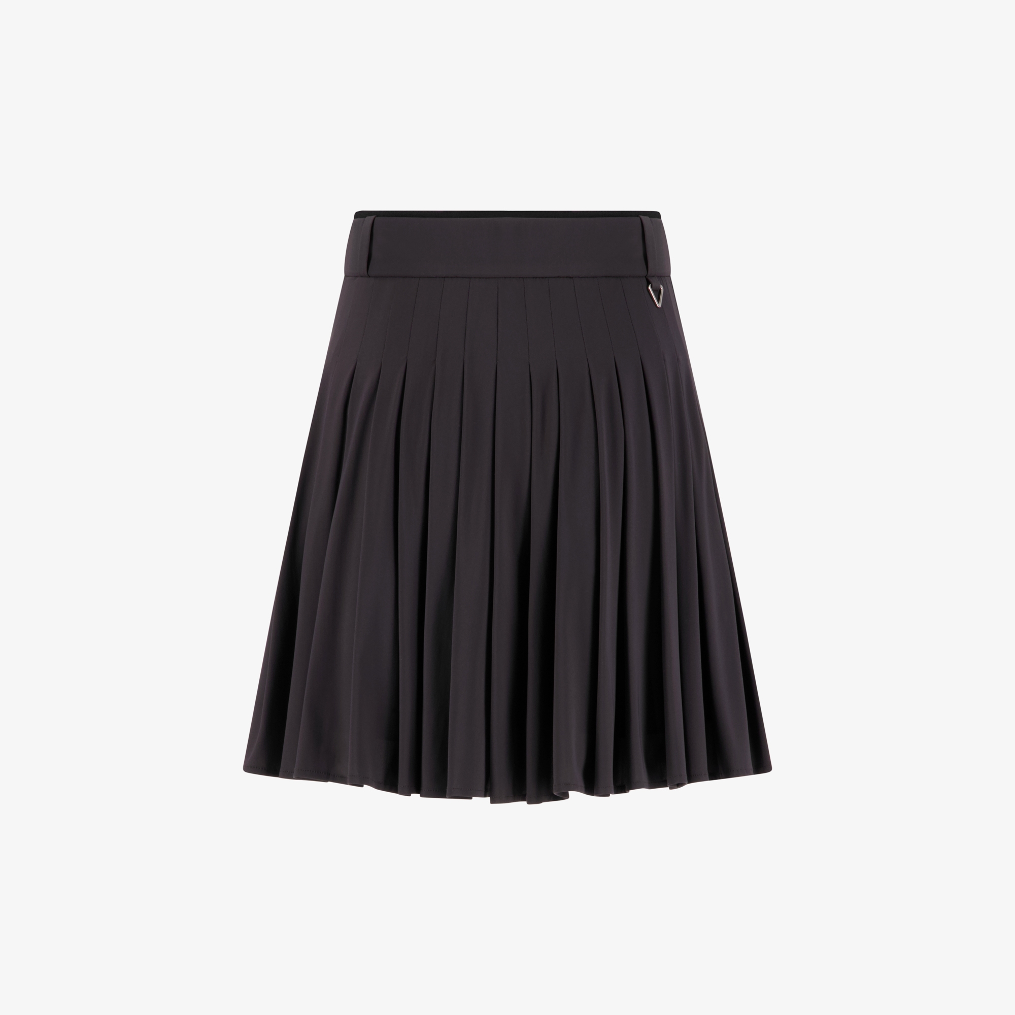 사우스케이프 여성 저지 플리츠 스커트_다크 브라운
