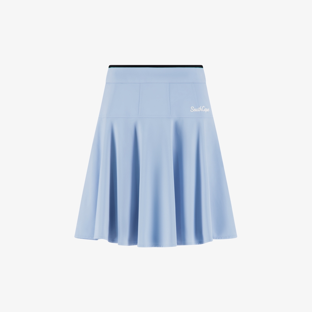 사우스케이프 여성 스트레치 플레어 스커트_라이트 블루