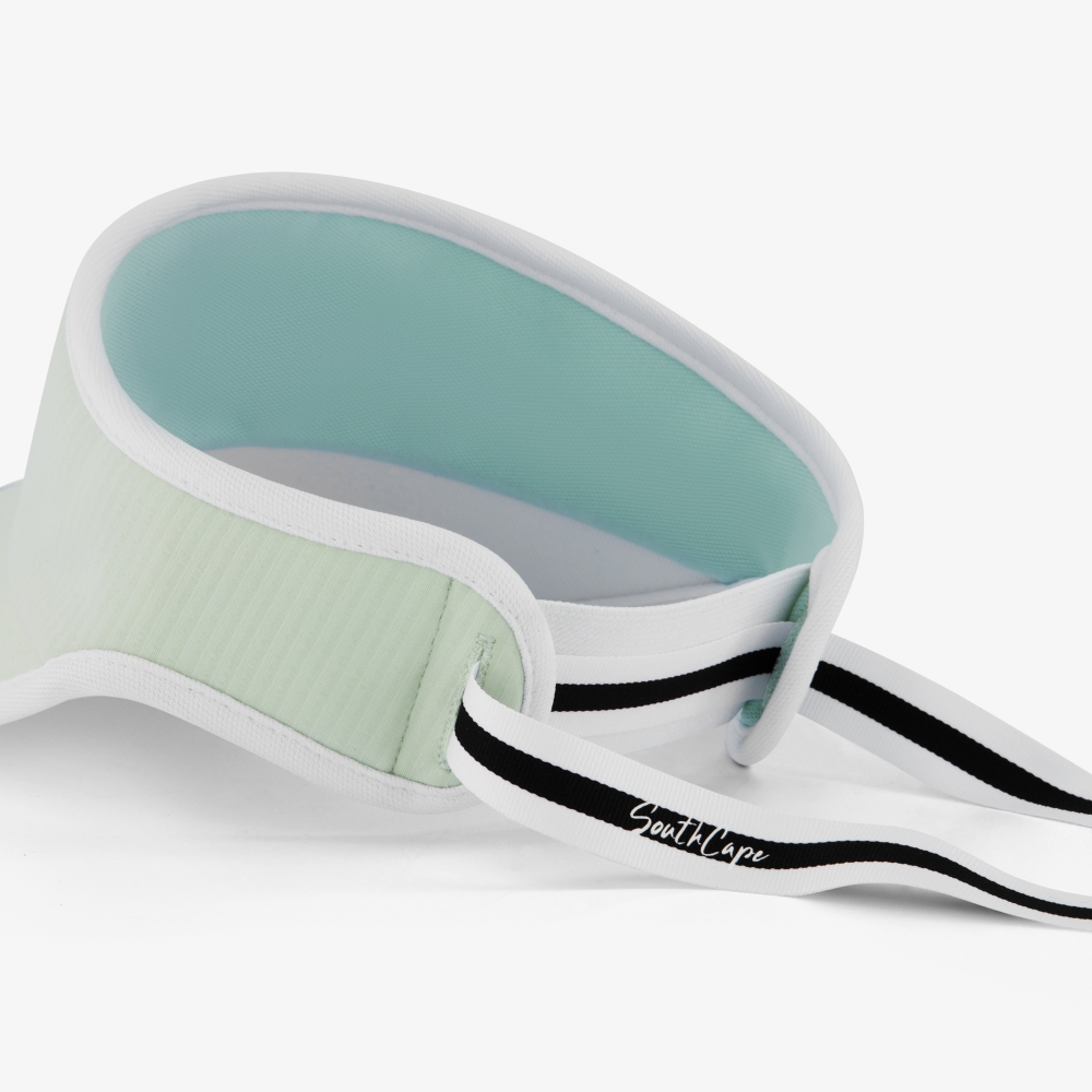 여성 사우스크로스 로고 리본 바이저_라이트 그린