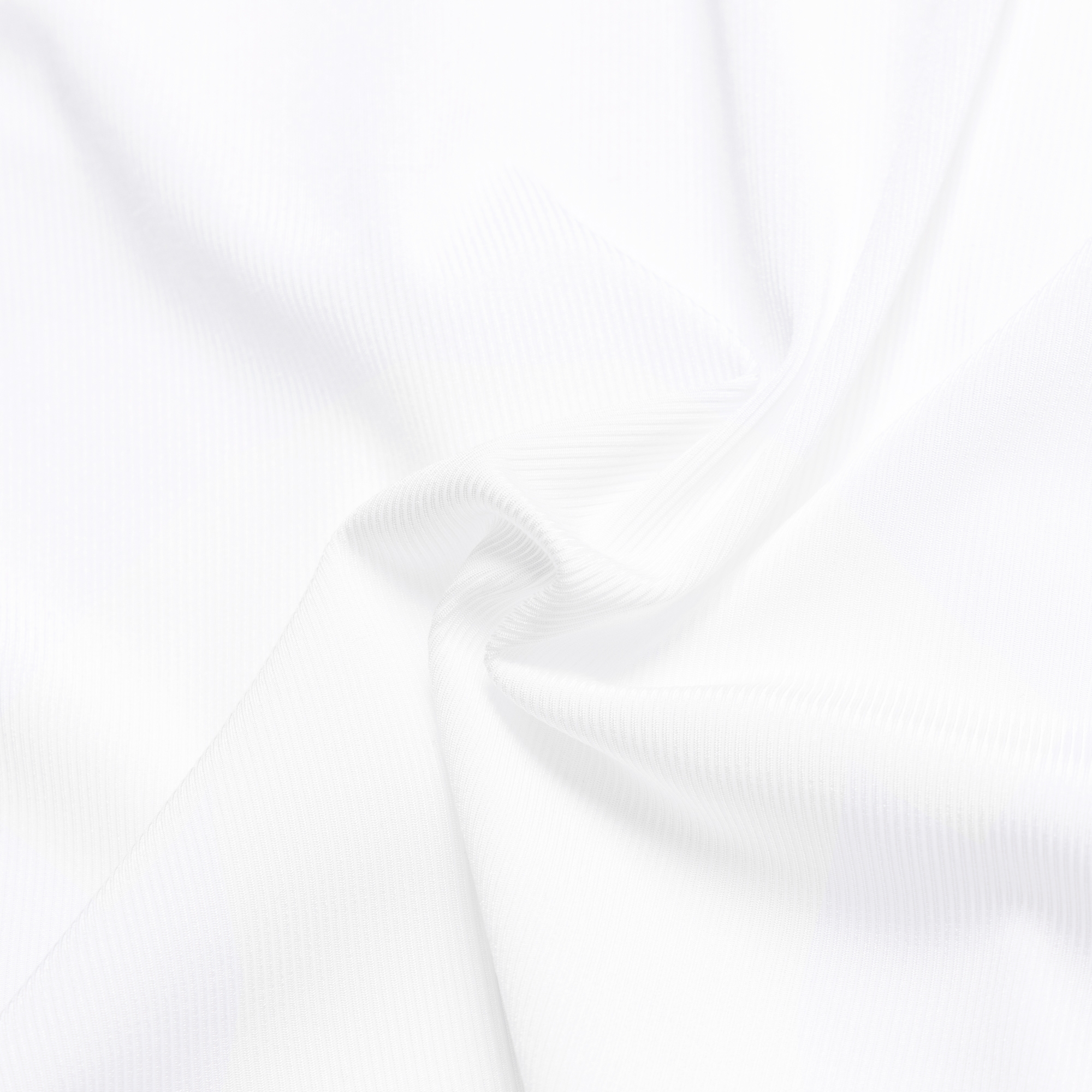 사우스케이프 오픈 카라 골지 티셔츠_화이트