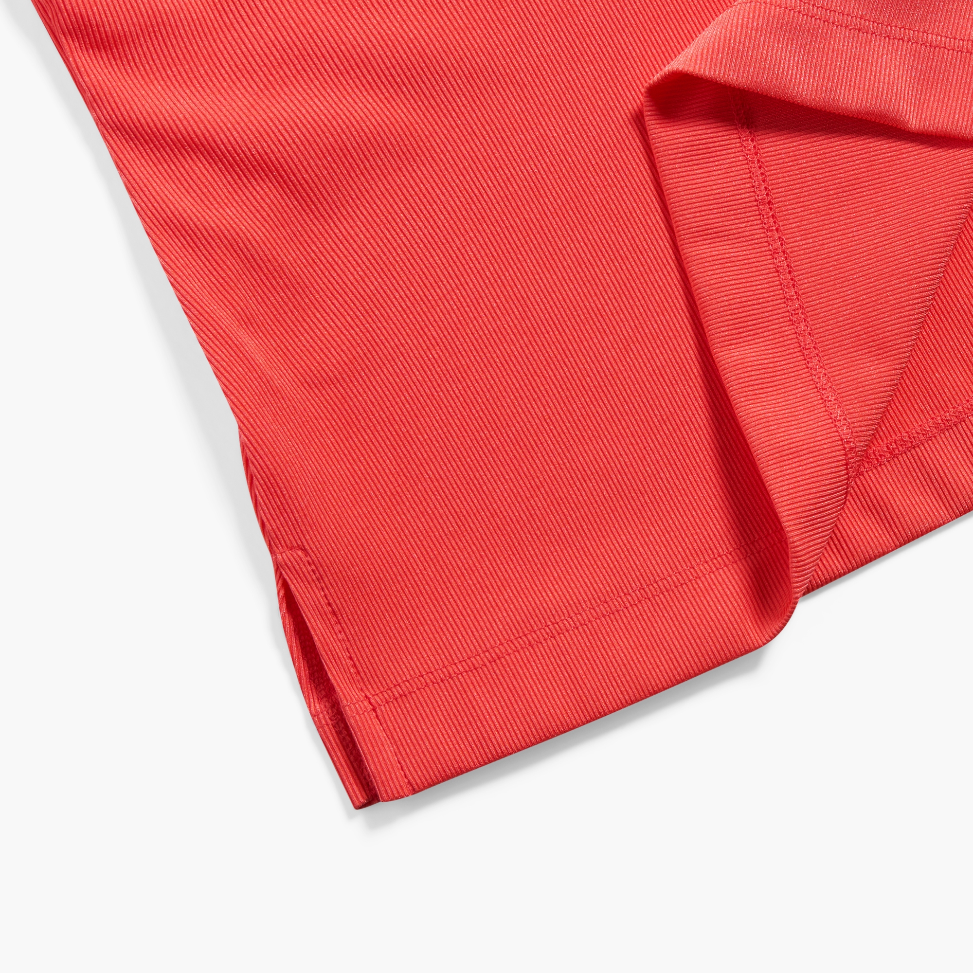 사우스케이프 여성 하프집 골지 슬리브리스_코랄