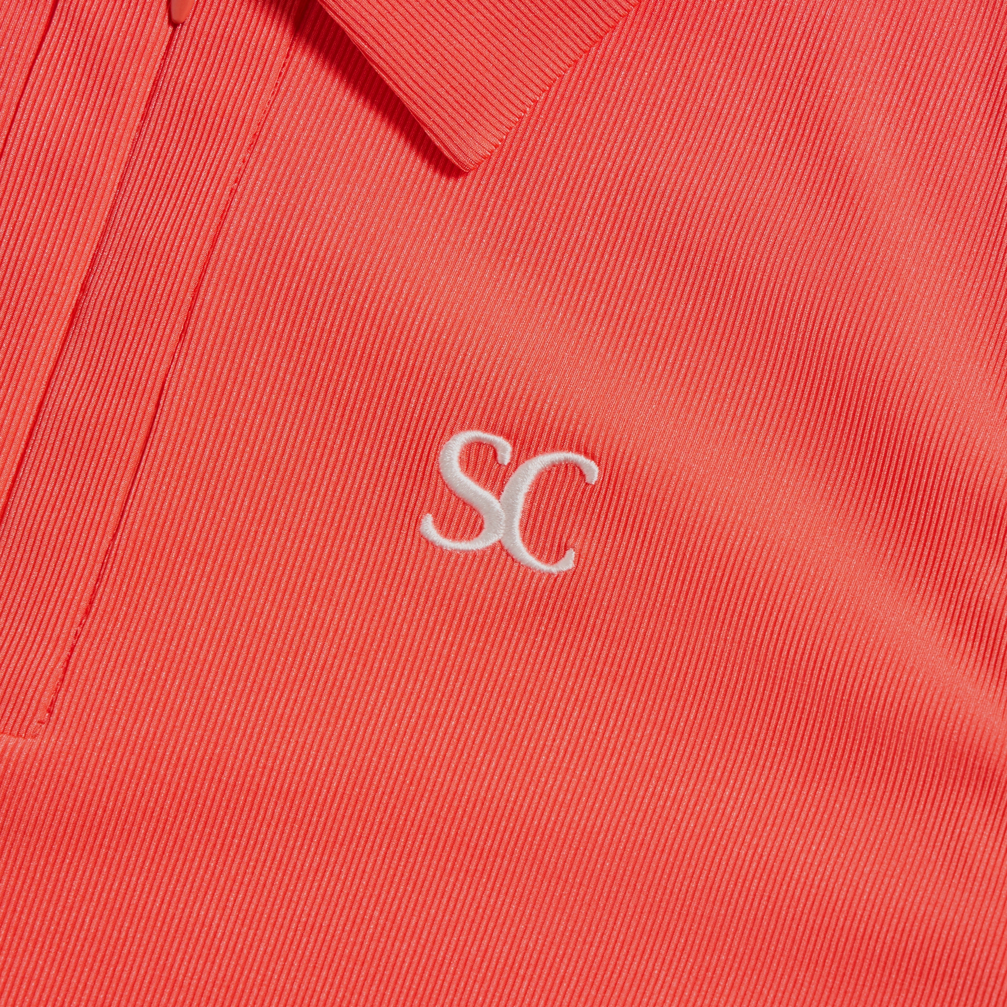 사우스케이프 여성 하프집 골지 슬리브리스_코랄