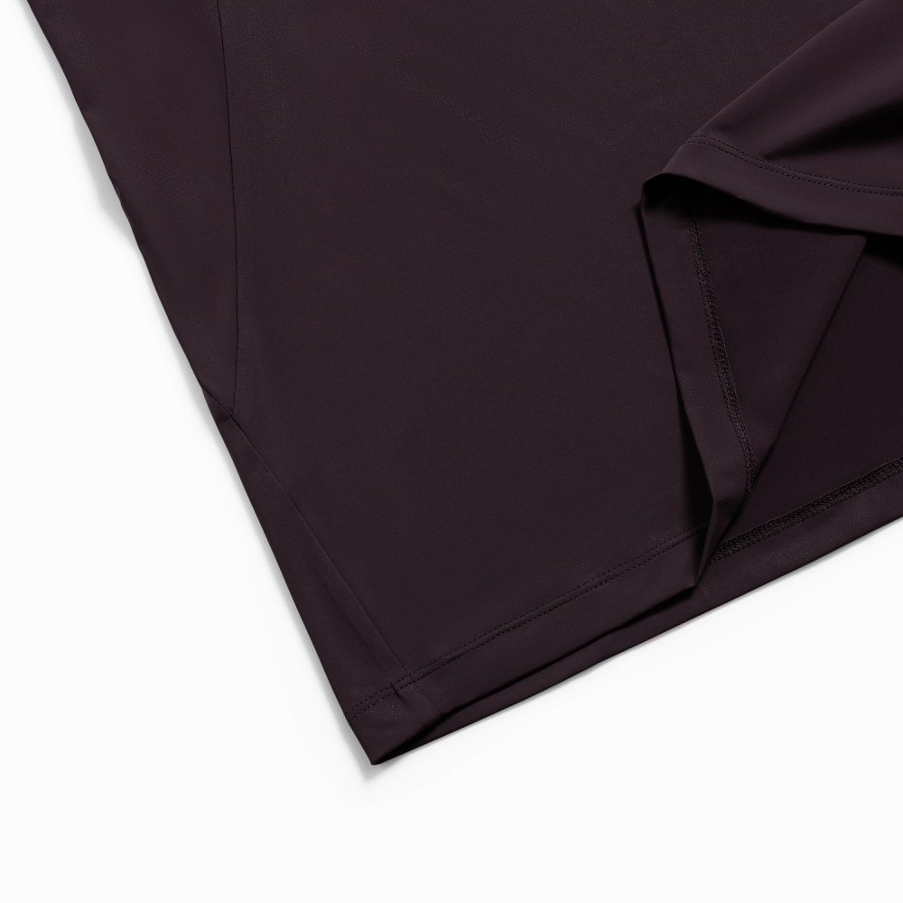 사우스케이프 여성 하이넥 라이트핏 베이스레이어_와인