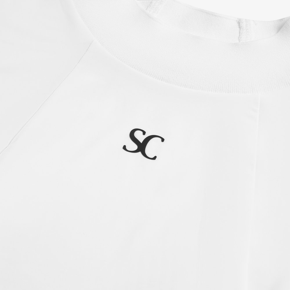 사우스케이프 여성 하이넥 라이트핏 베이스레이어_화이트