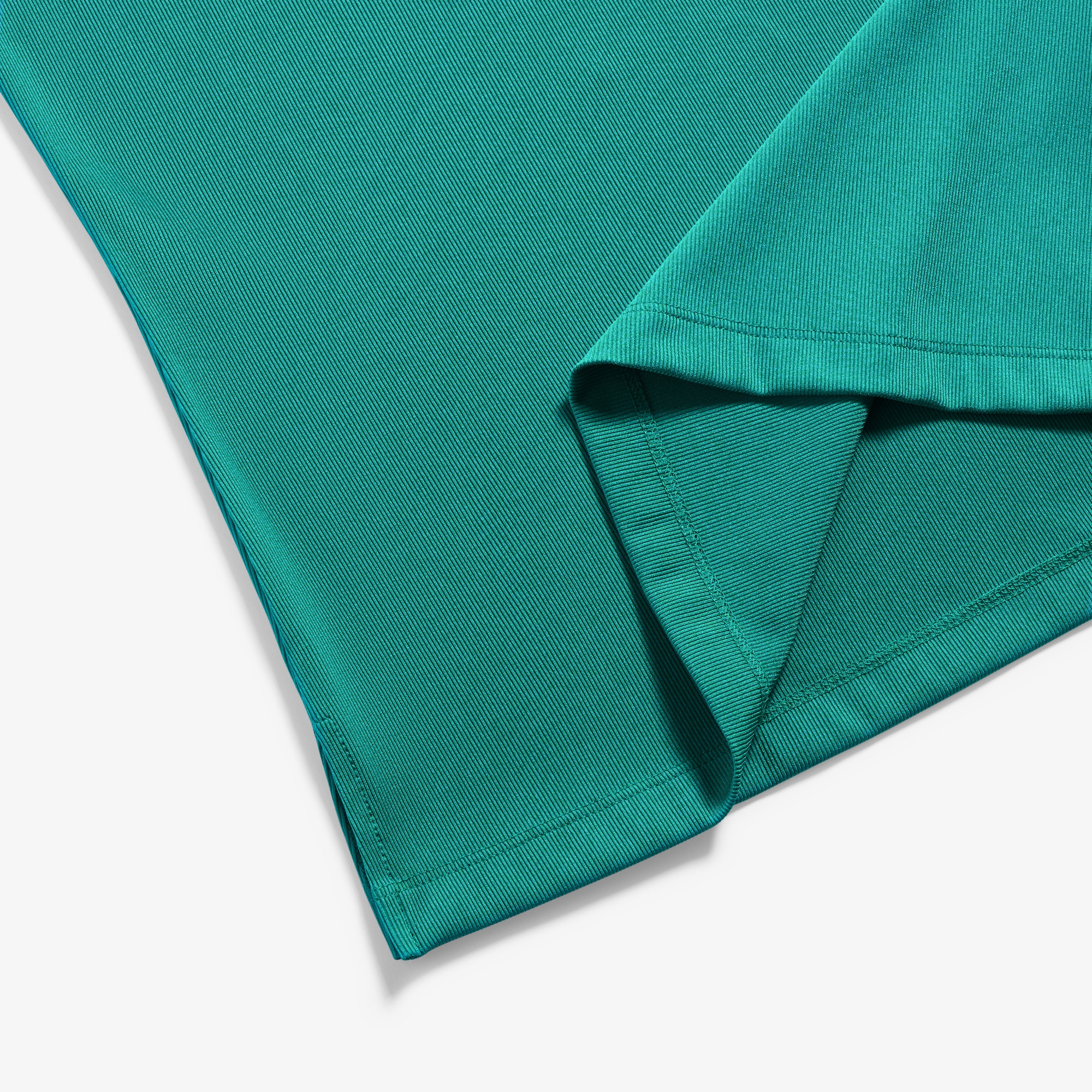 사우스케이프 여성 배색 카라 슬리브리스_아쿠아 블루