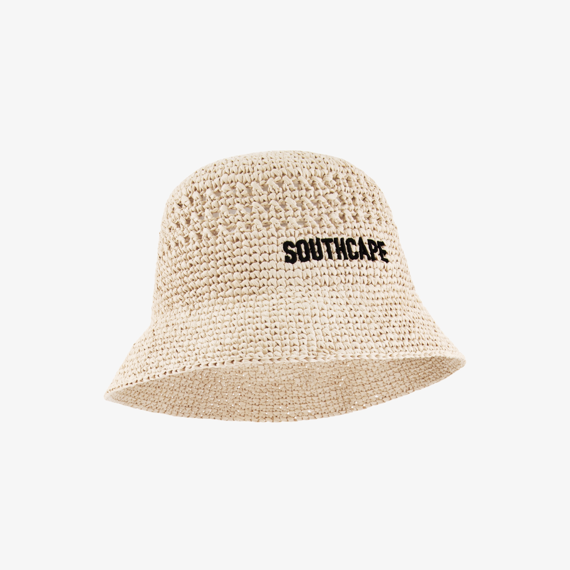 사우스케이프 여성 내추럴 라피아 버킷햇_라이트 베이지