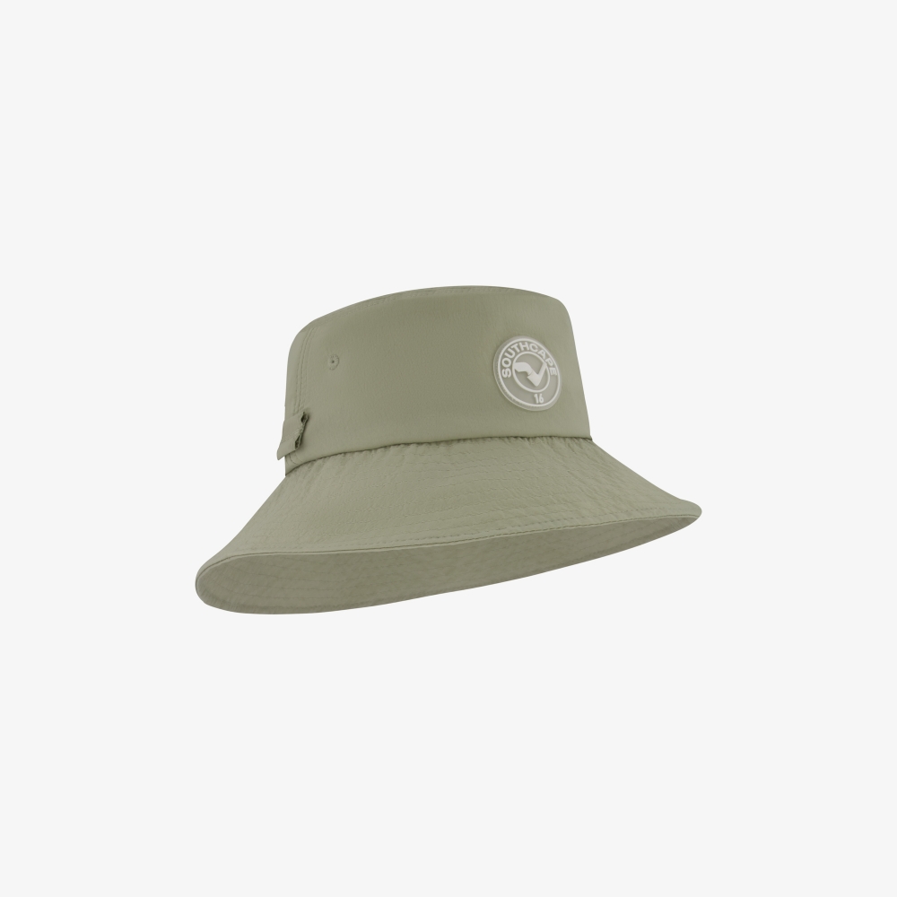 사우스케이프 여성 원형 볼란테 스트랩 버킷햇_라이트 카키