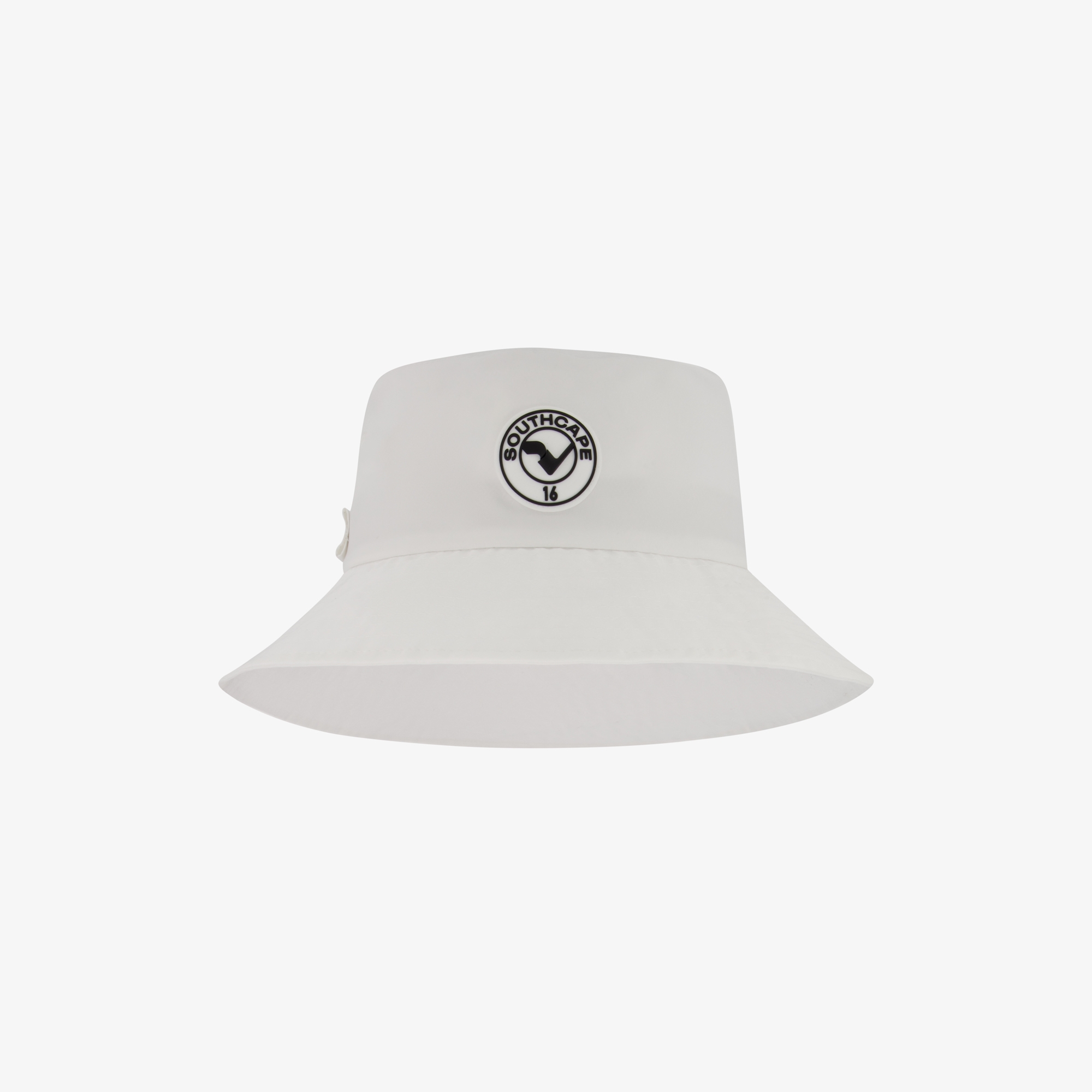 사우스케이프 여성 원형 볼란테 스트랩 버킷햇_화이트