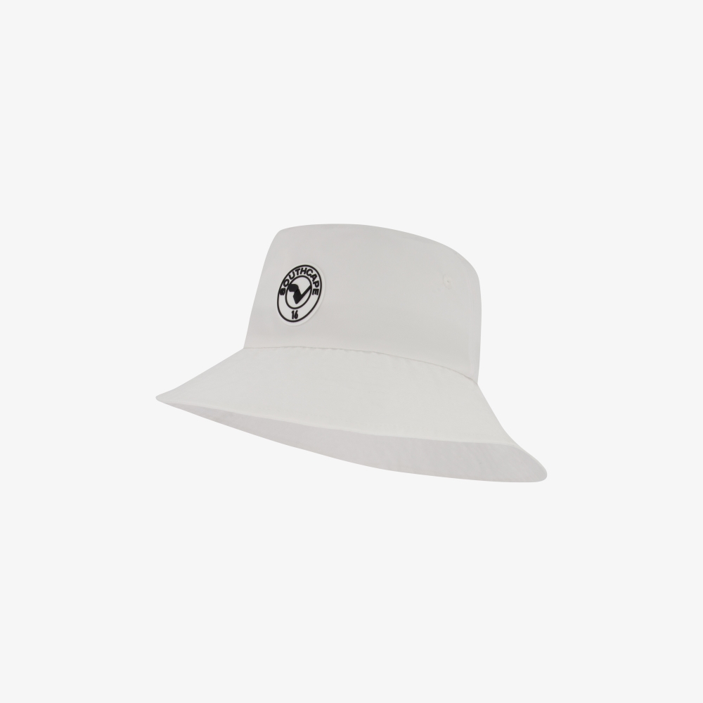 사우스케이프 여성 원형 볼란테 스트랩 버킷햇_화이트