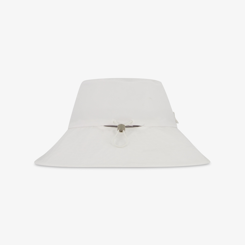 사우스케이프 여성 원형 볼란테 스트랩 버킷햇_화이트