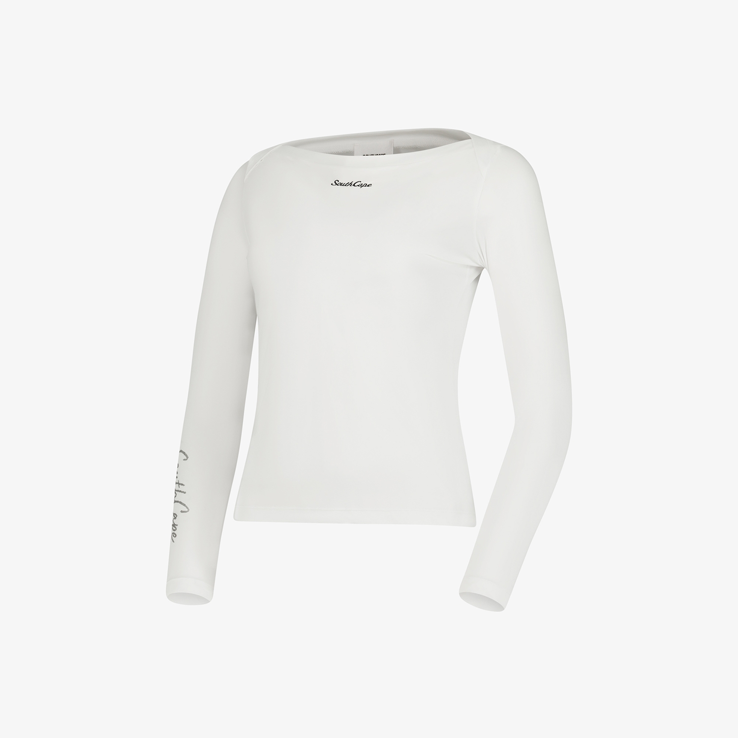 사우스케이프 여성 보트넥 베이스레이어_화이트