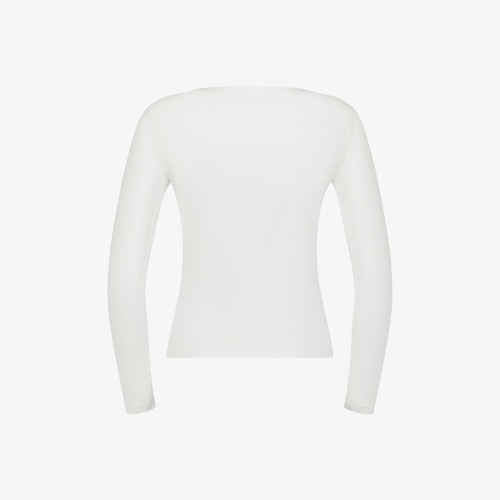 사우스케이프 여성 보트넥 베이스레이어_화이트