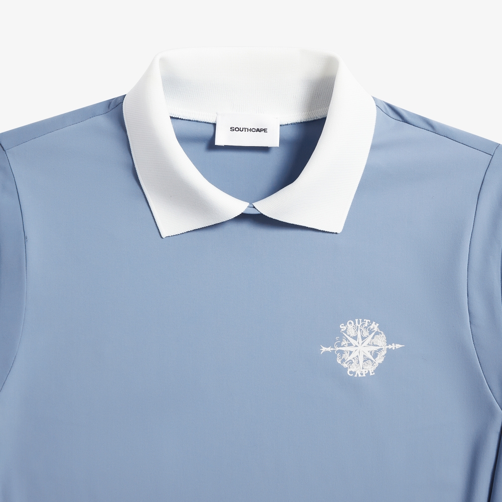 여성 사우스크로스 2-WAY 카라 베이스레이어_블루