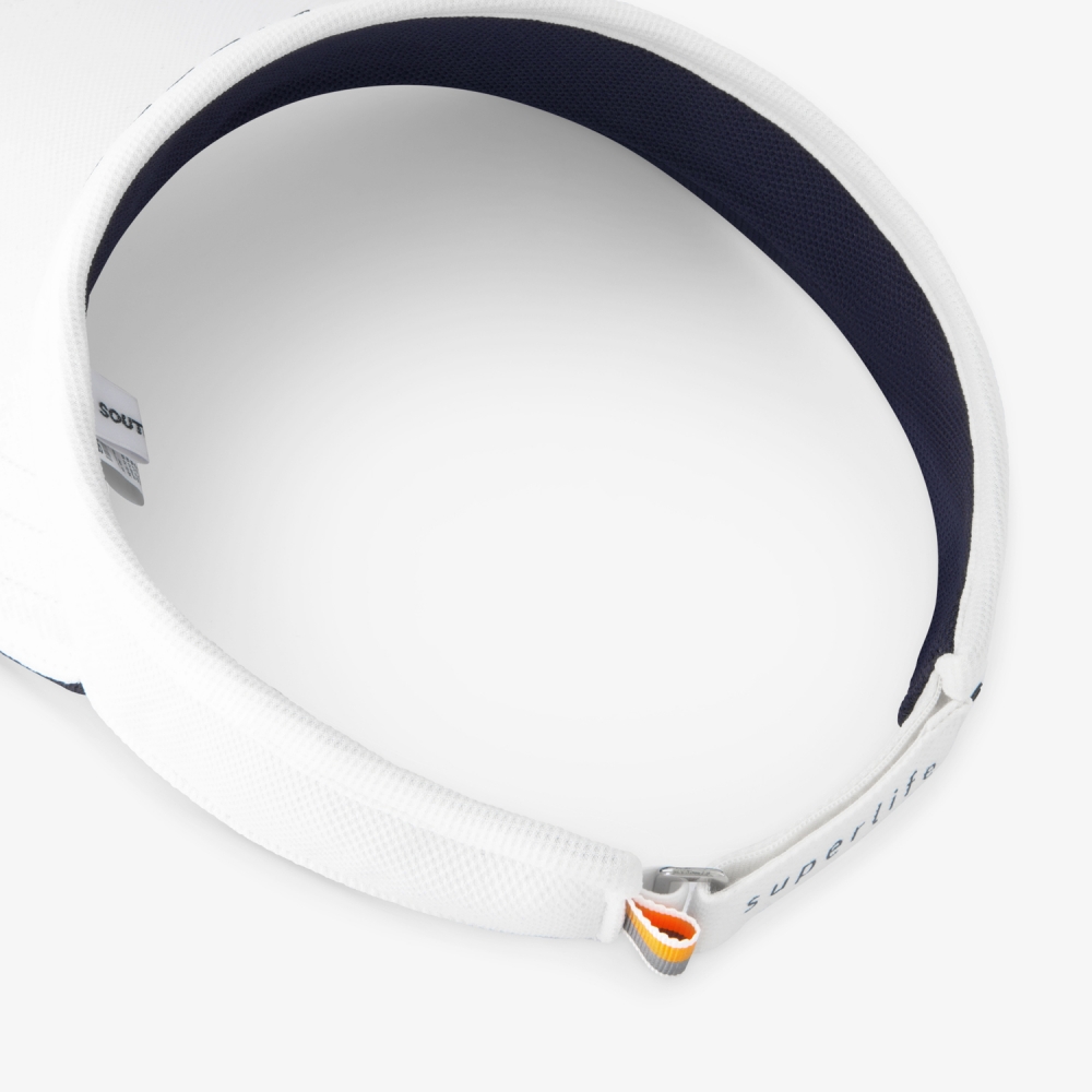 사우스케이프 남성 SOUTHCAPE 로고 볼마커 바이저_화이트