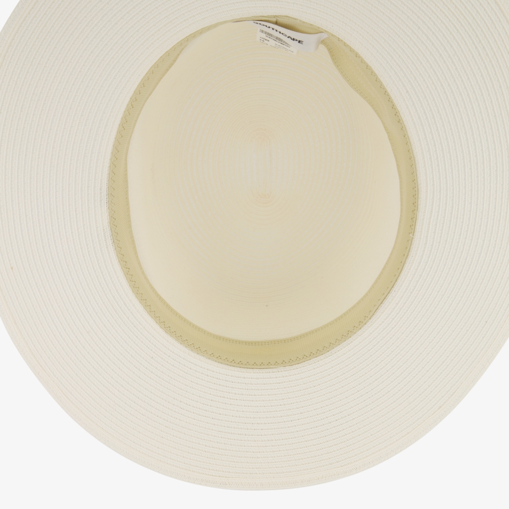 사우스케이프 여성 클래식 라피아 페도라 햇_화이트