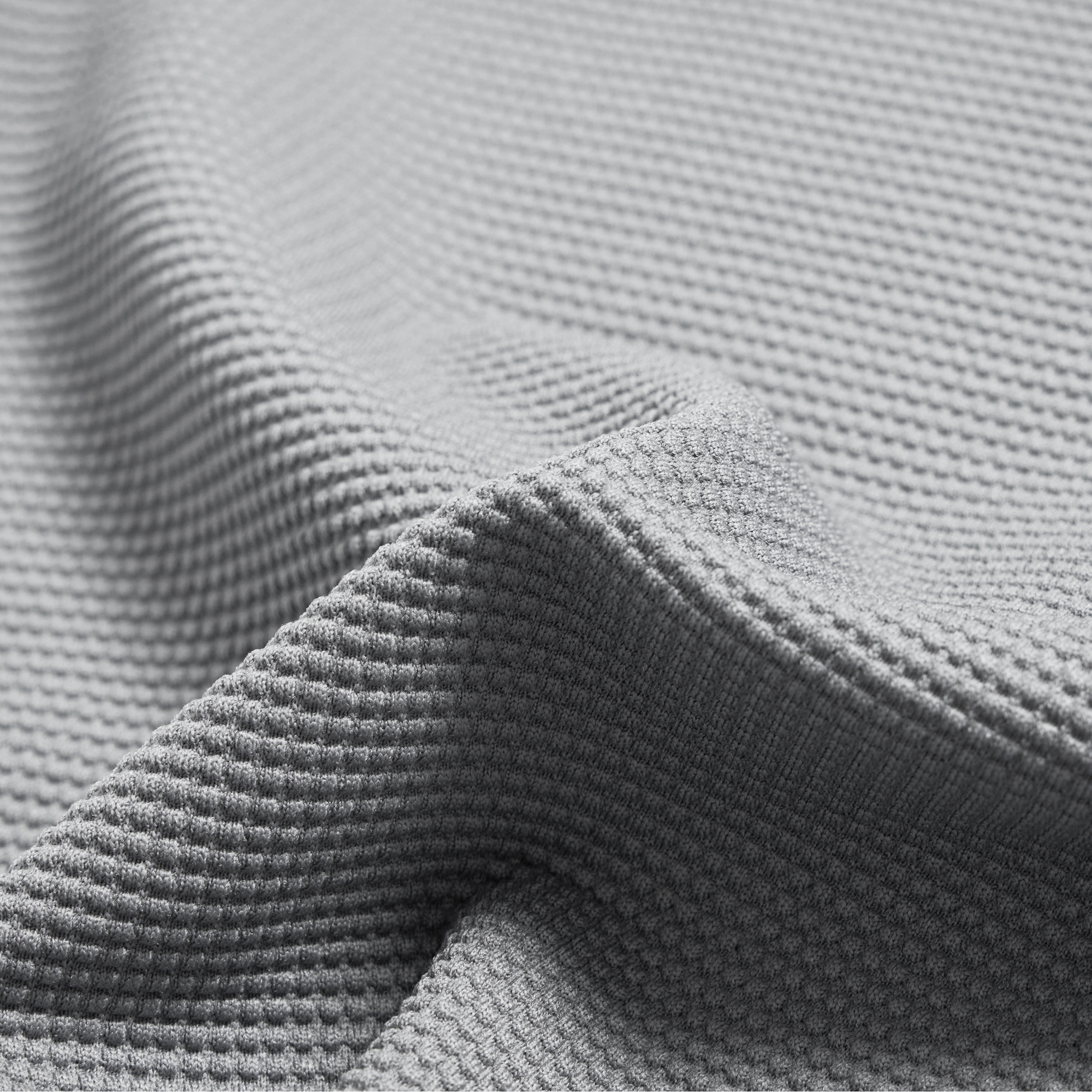 사우스케이프 여성 엠보 터치 배색 카라 티셔츠_그레이