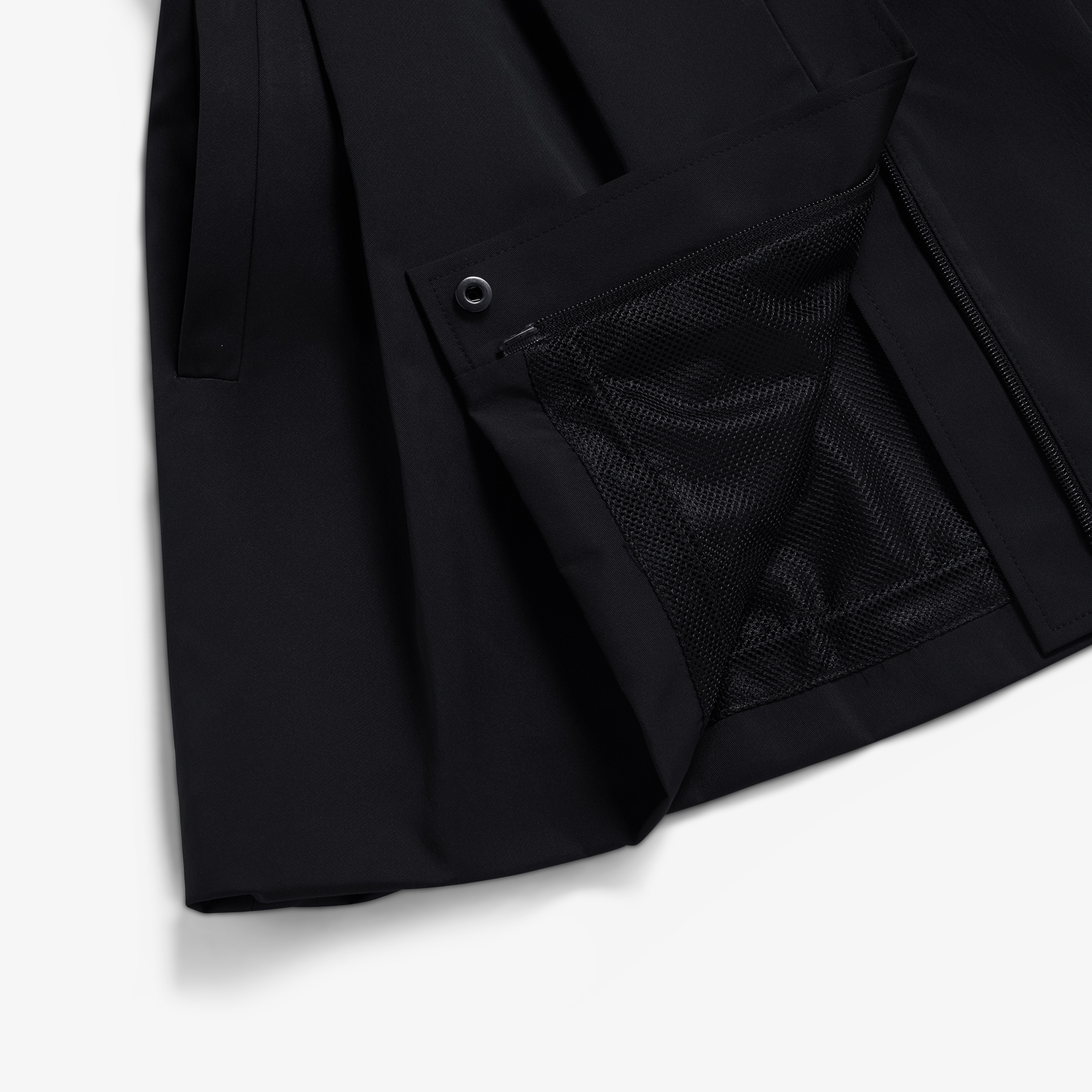 사우스케이프 여성 2-WAY 벨티드 스커트_블랙