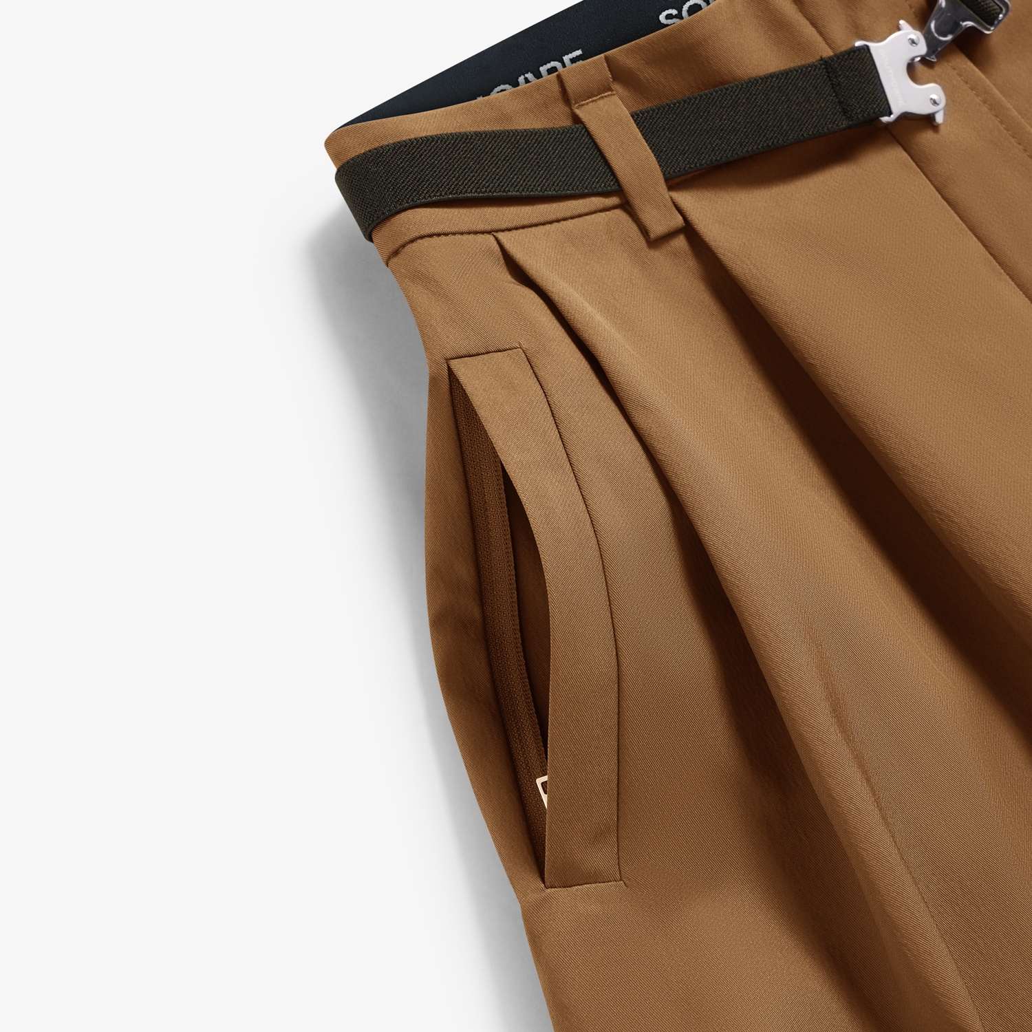 사우스케이프 여성 2-WAY 벨티드 스커트_브라운