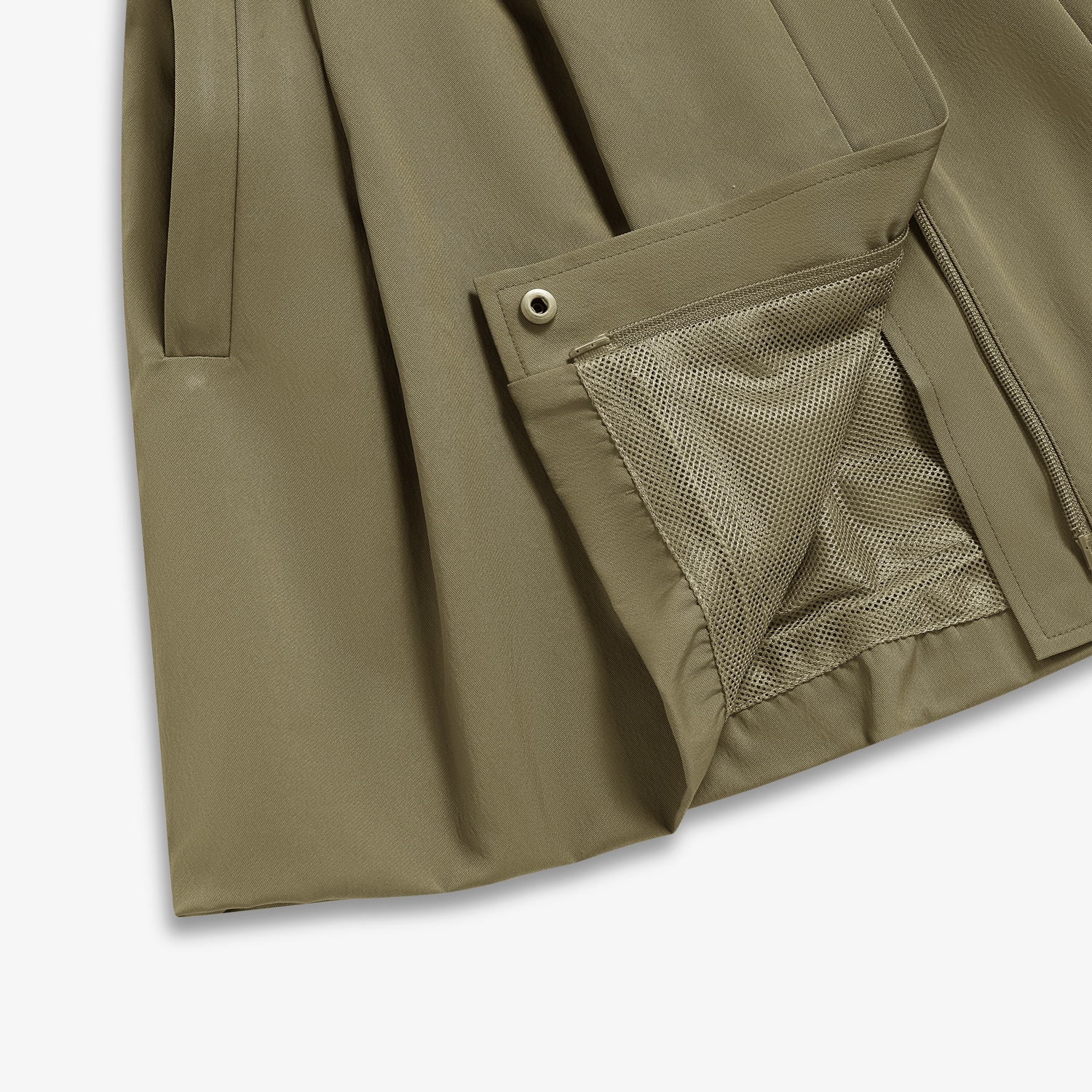 사우스케이프 여성 2-WAY 벨티드 스커트_카키